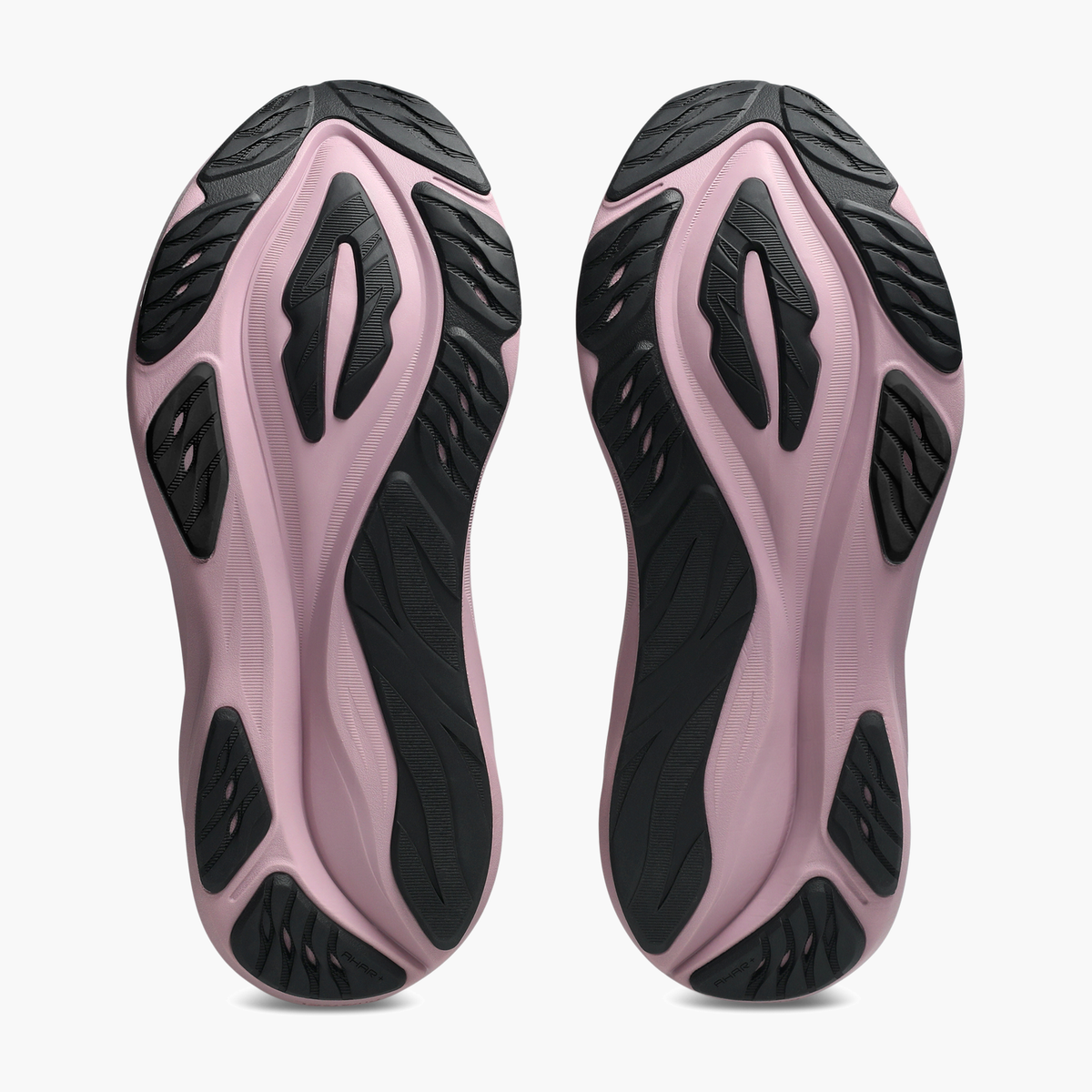 Sole angle shot of Women's GT-2000 15 in Black / Taro Purple