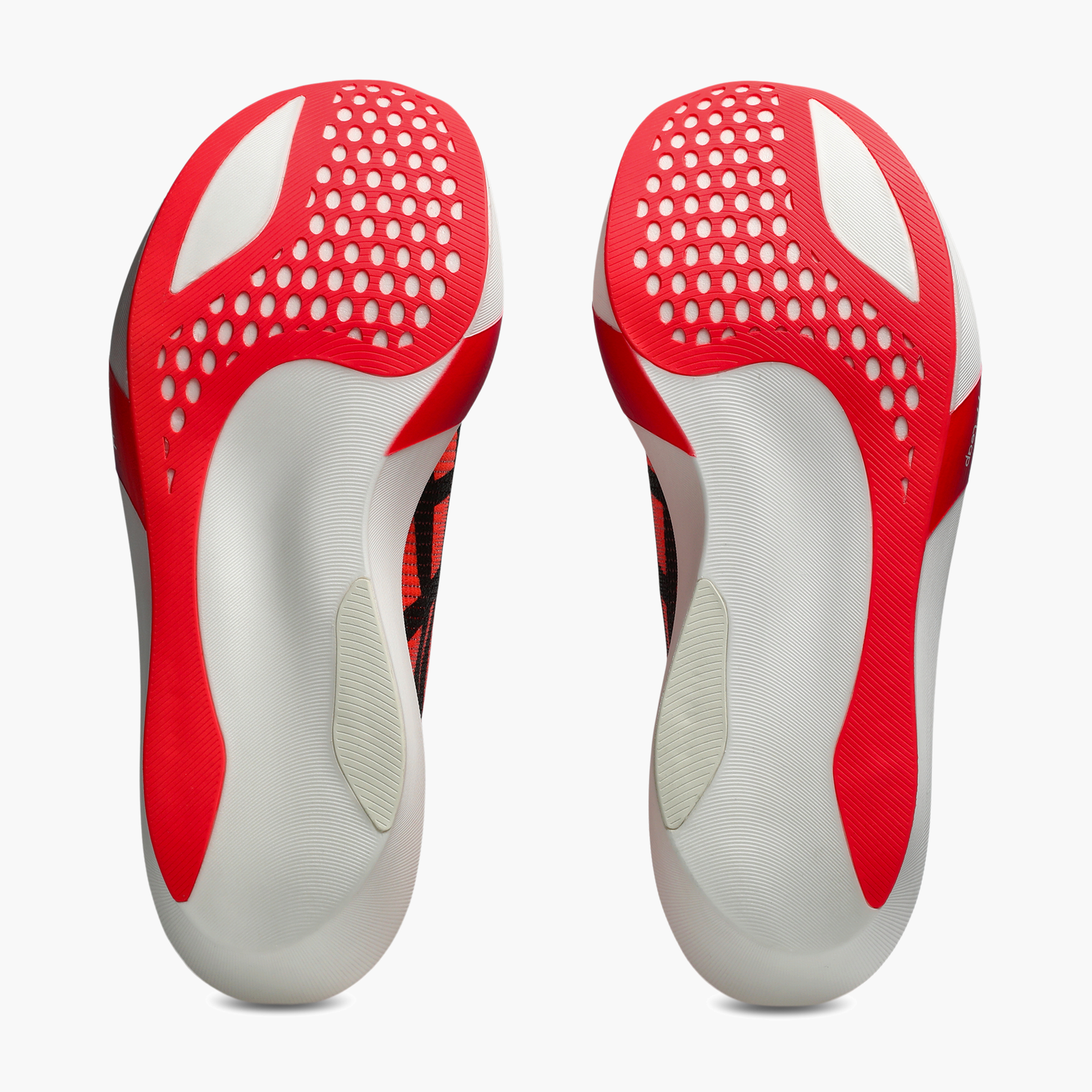 Sole angle shot of All Gender Metaspeed Sky in Flash Red / Black