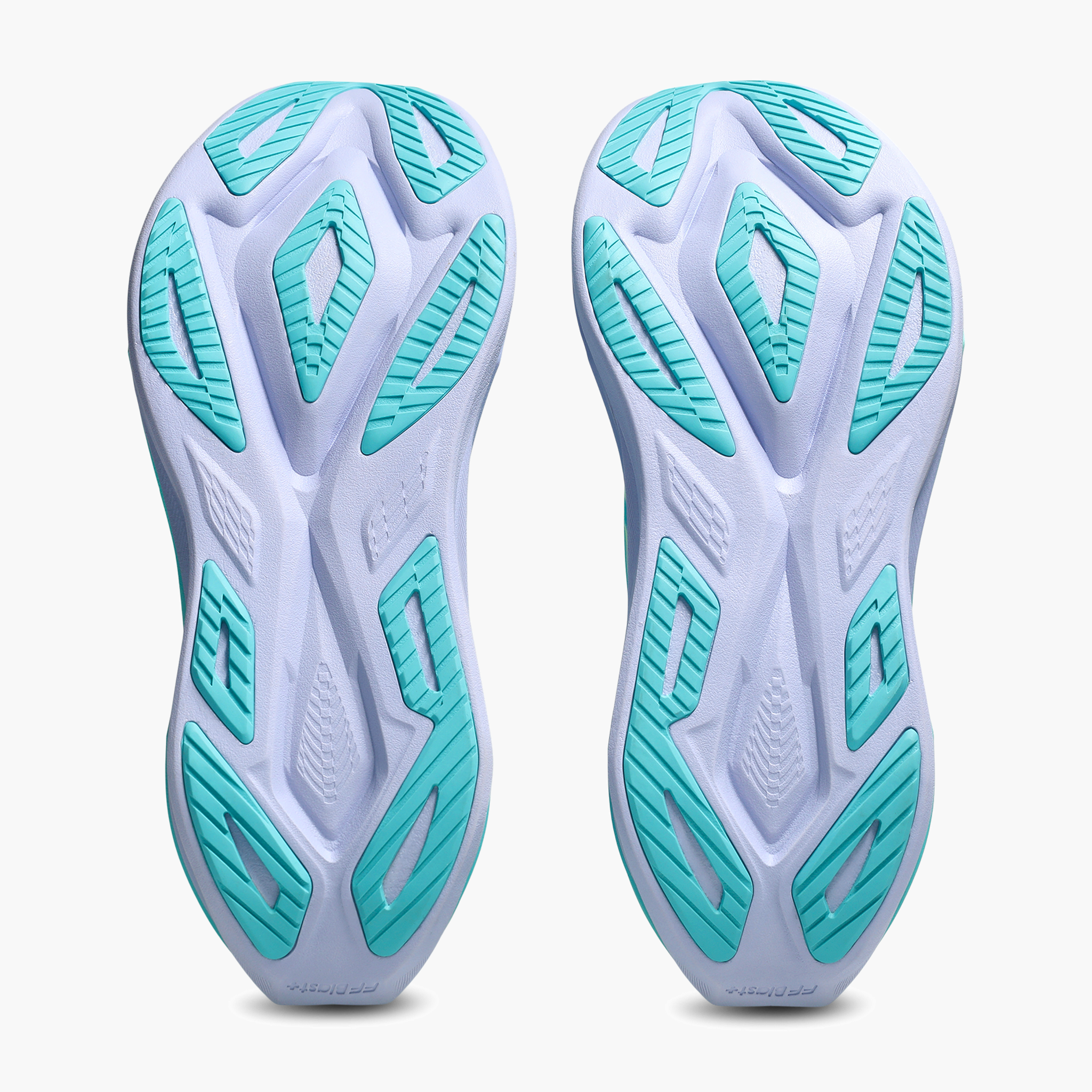 Sole angle shot of All Gender Superblast 3 in Illuminate Yellow / Energy Aqua