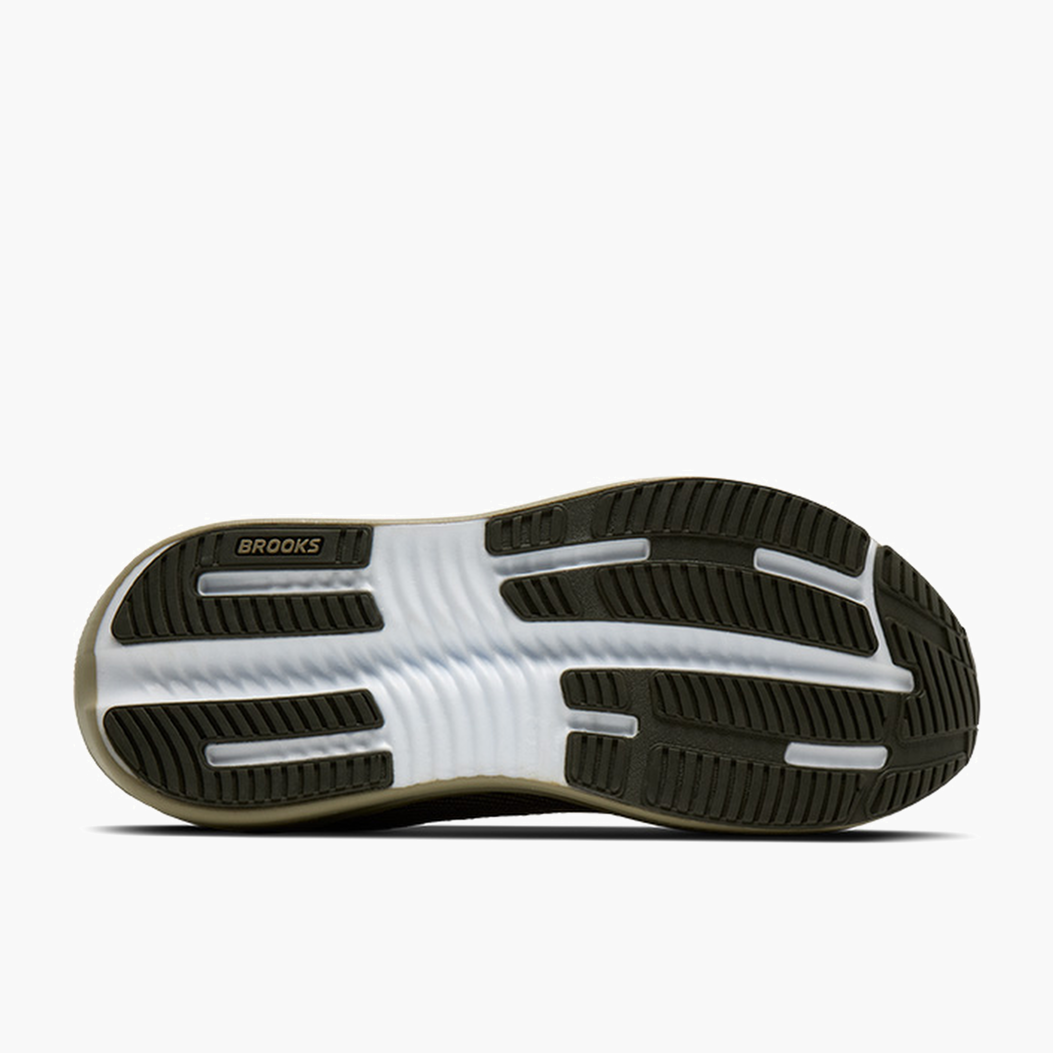 Sole angle shot of Men's Ghost Max 4 in Forest Night / Olive