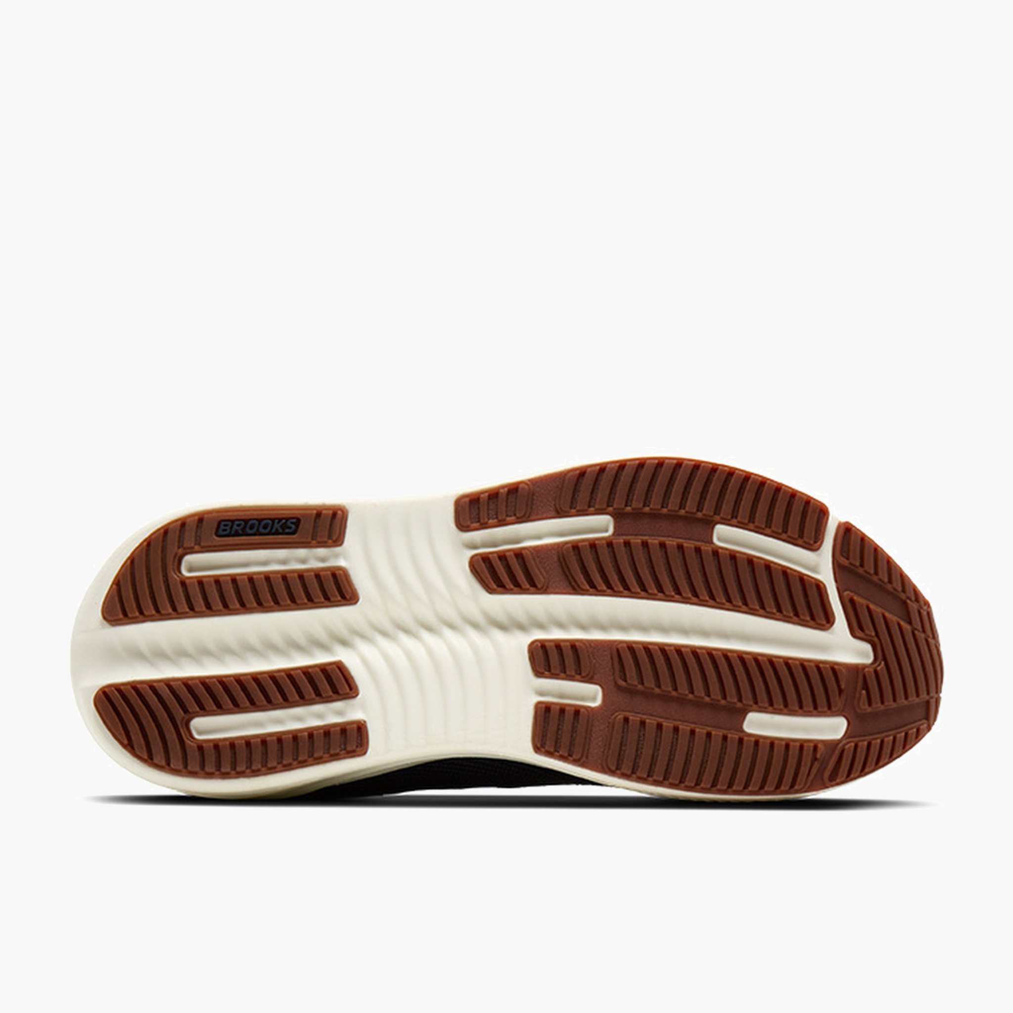 Sole angle shot of Men's Ghost Max 4 in Navy / Navy / Biscuit