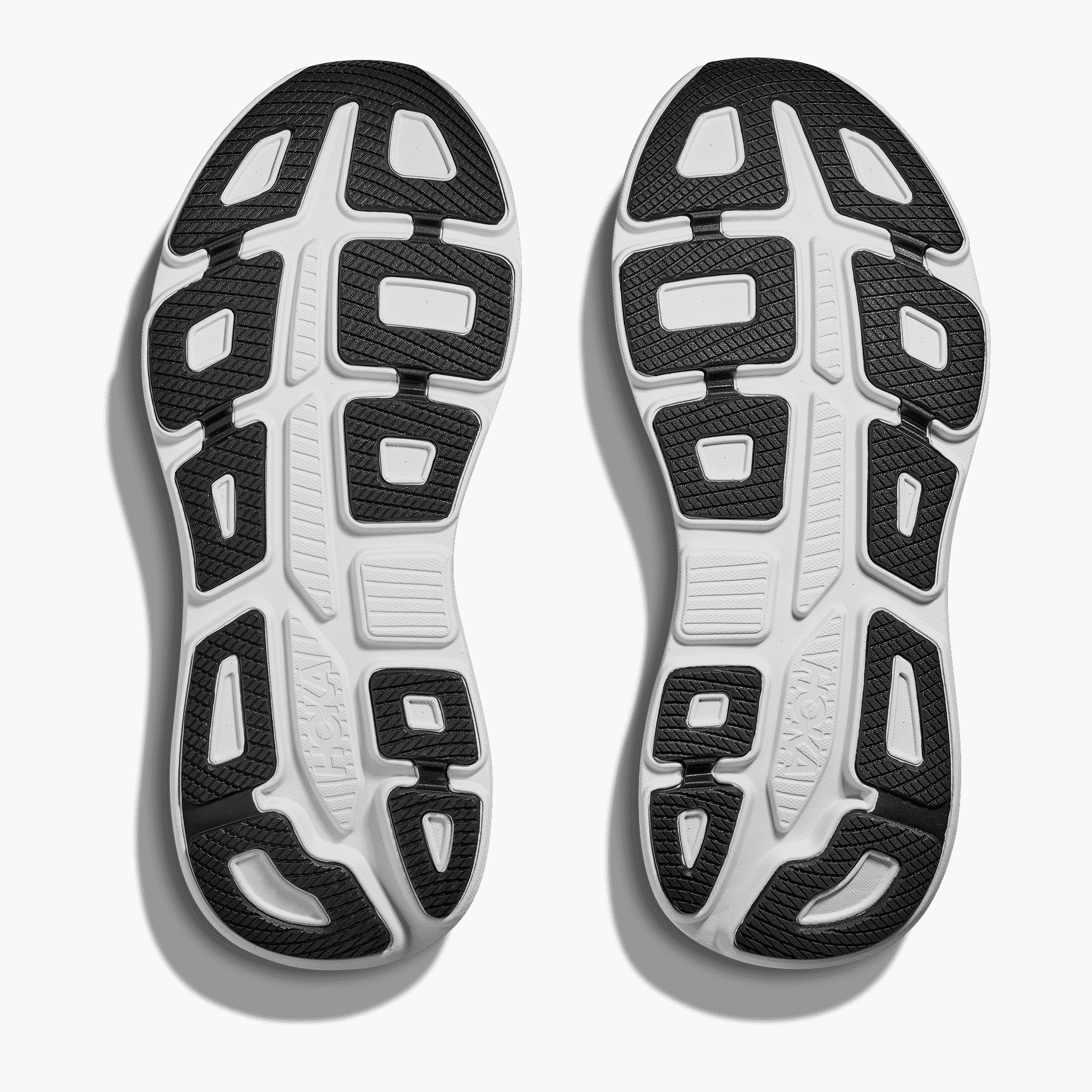 Sole angle shot of Men's Bondi 9 in Black  /  Vermillion