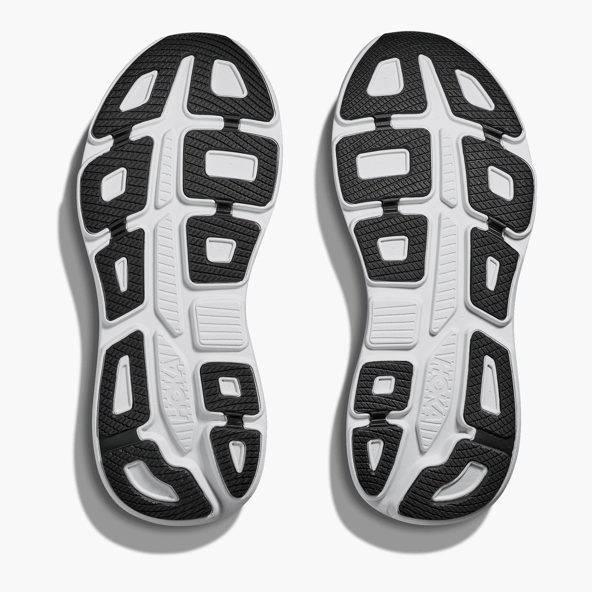 Sole angle shot of Men's Bondi 9 in Black  /  Vermillion