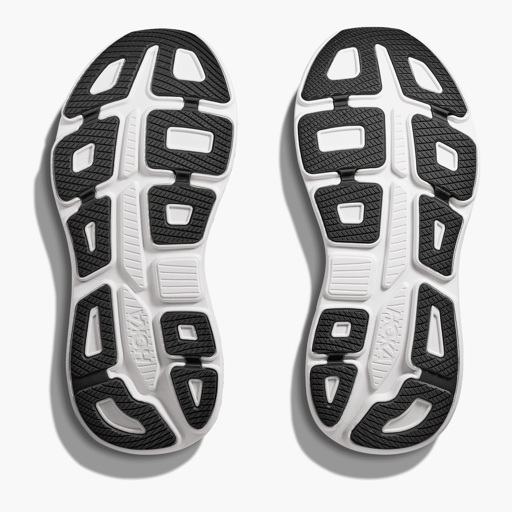 Sole angle shot of Men's Bondi 9 in Black / White