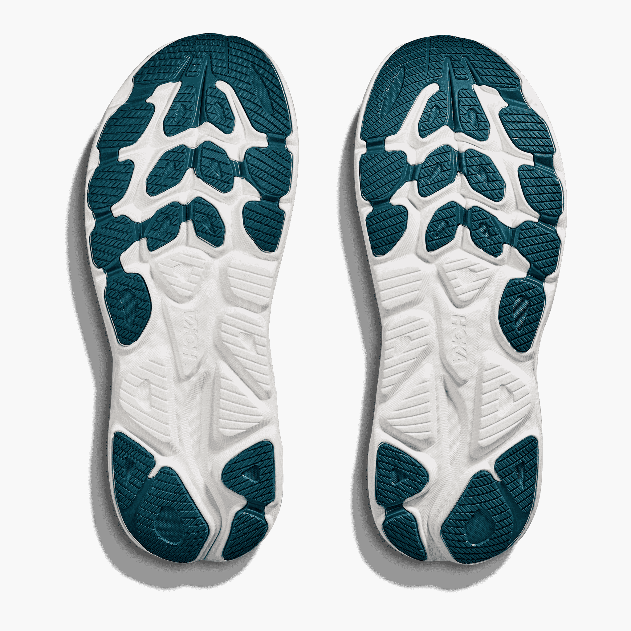 Sole angle shot of Men's Clifton 10 in Yellow Gold  /  Tidal Wave