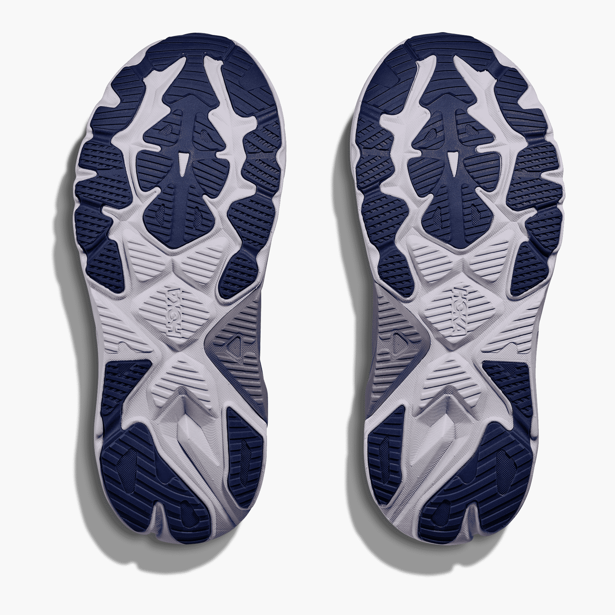 Sole angle shot of Women's Arahi 8 in Starlight Glow  /  Midnight Blue
