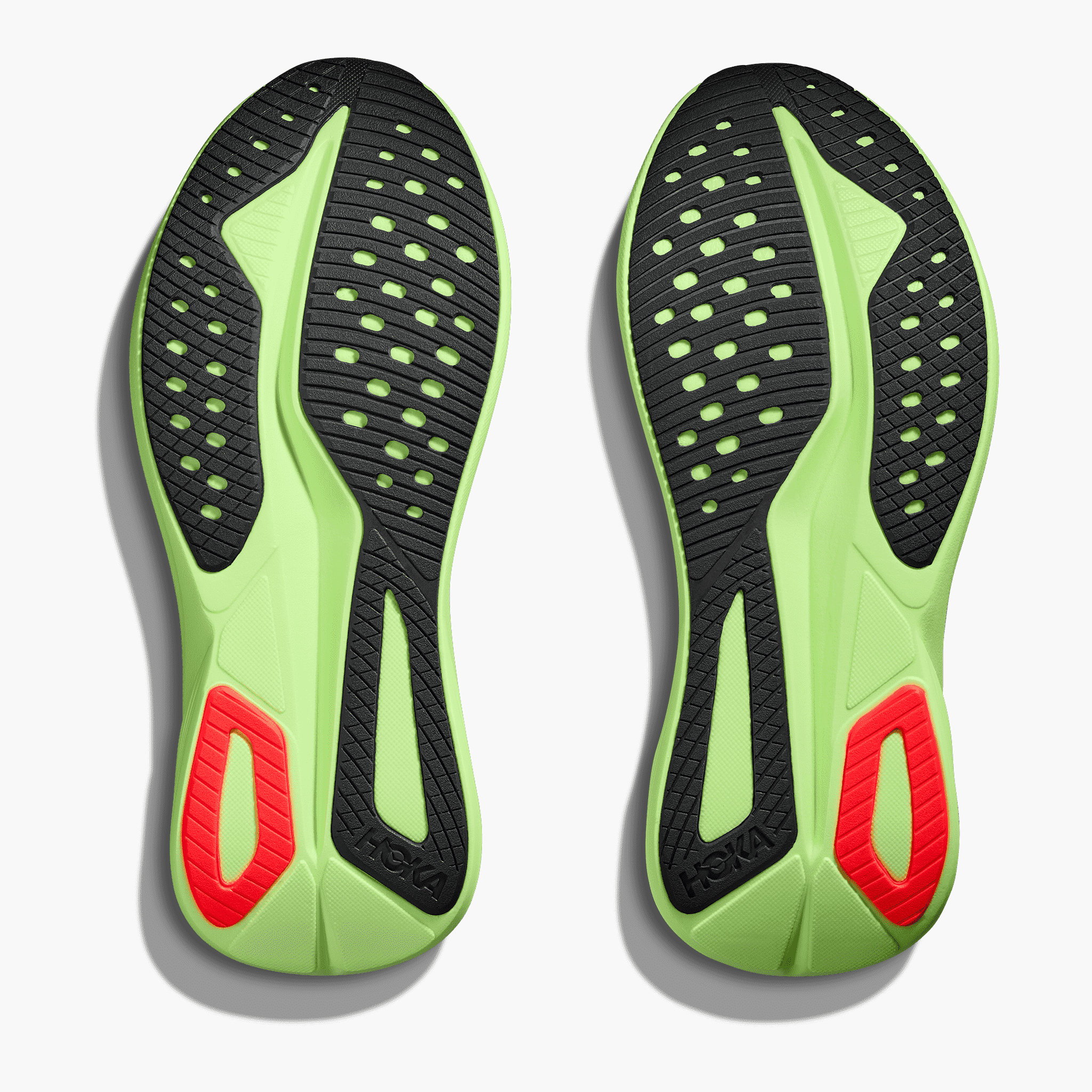 Sole angle shot of Men's Mach 7 in Frost  /  Neon Yuzu
