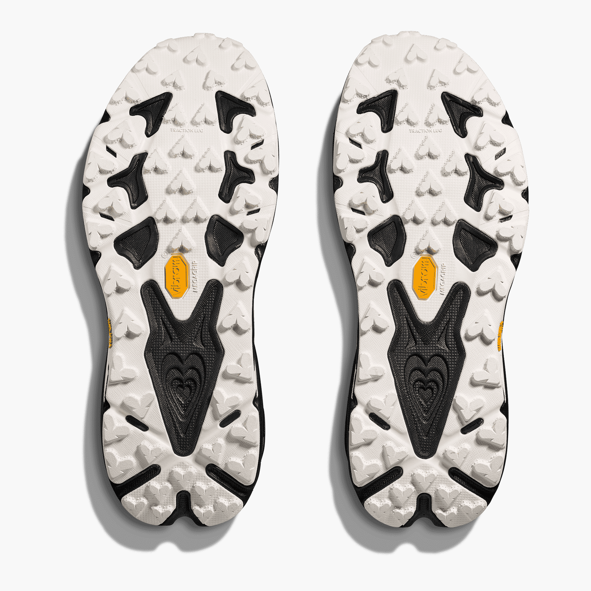 Sole angle shot of Women's Speedgoat 7 in Black  /  White