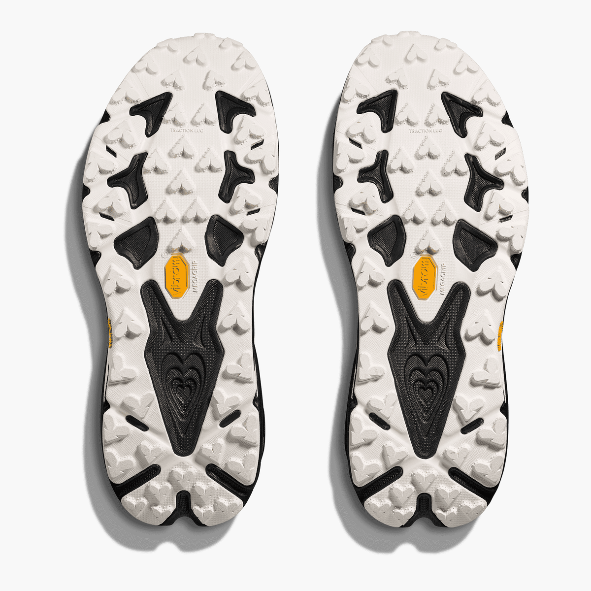 Sole angle shot of Women's Speedgoat 7 in Black  /  White