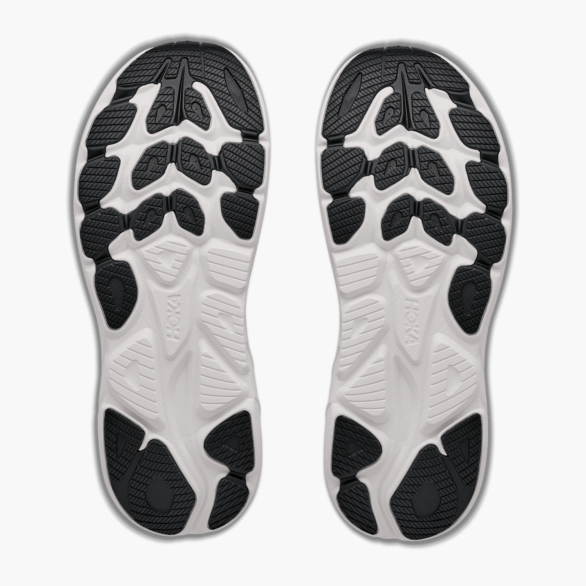 Sole angle shot of Men's Clifton 11 in Frost  /  Black