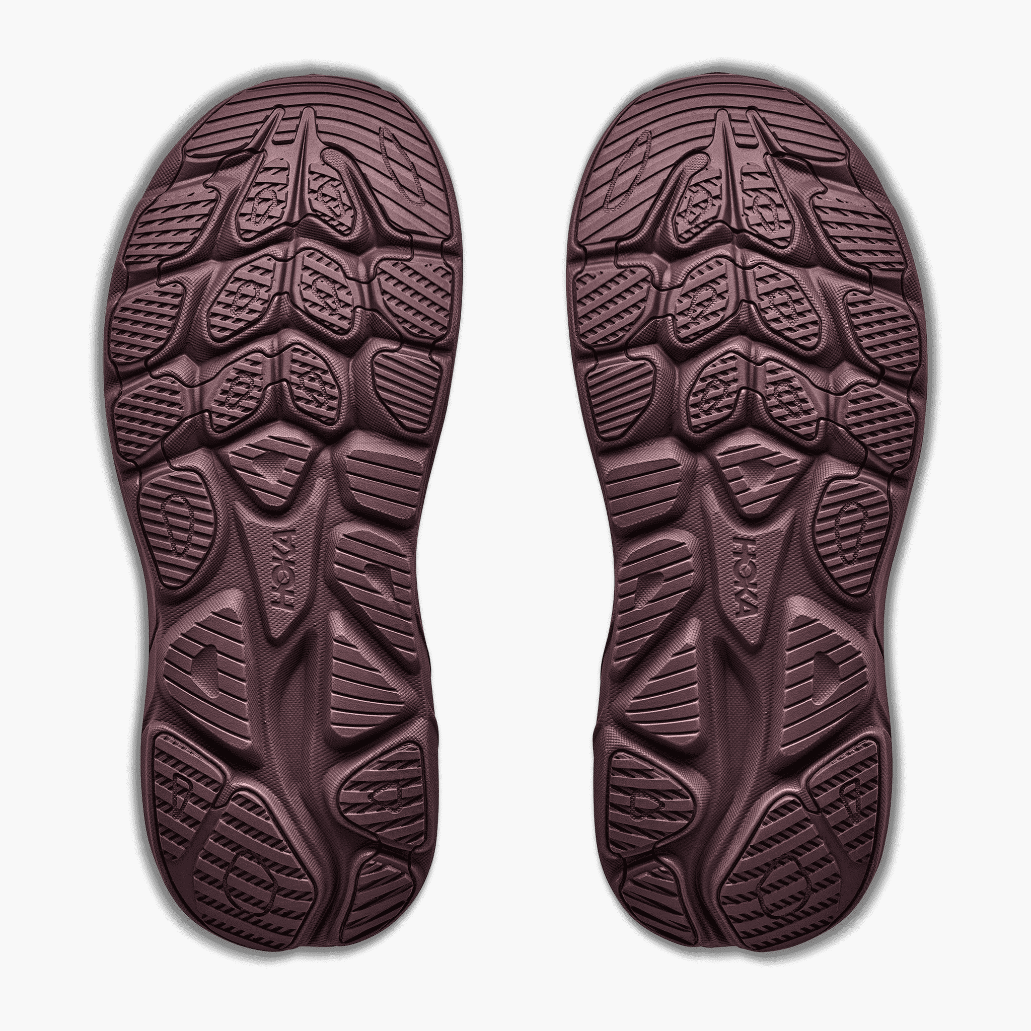 Sole angle shot of Women's Clifton 11 Gore-Tex in Smoky Quartz  /  Deep Mauve
