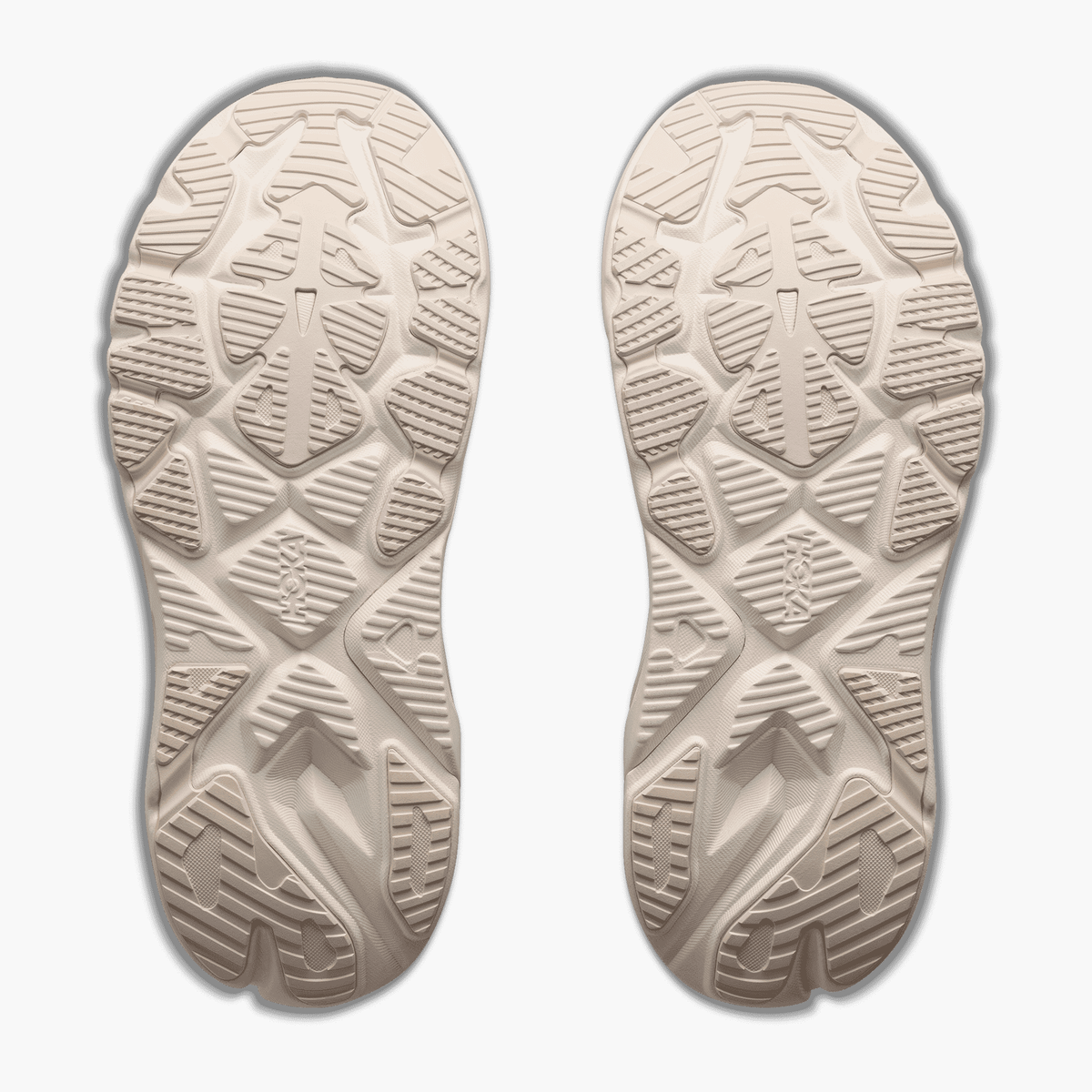 Sole angle shot of Women's Arahi 9 in Alabaster  /  Oat Milk
