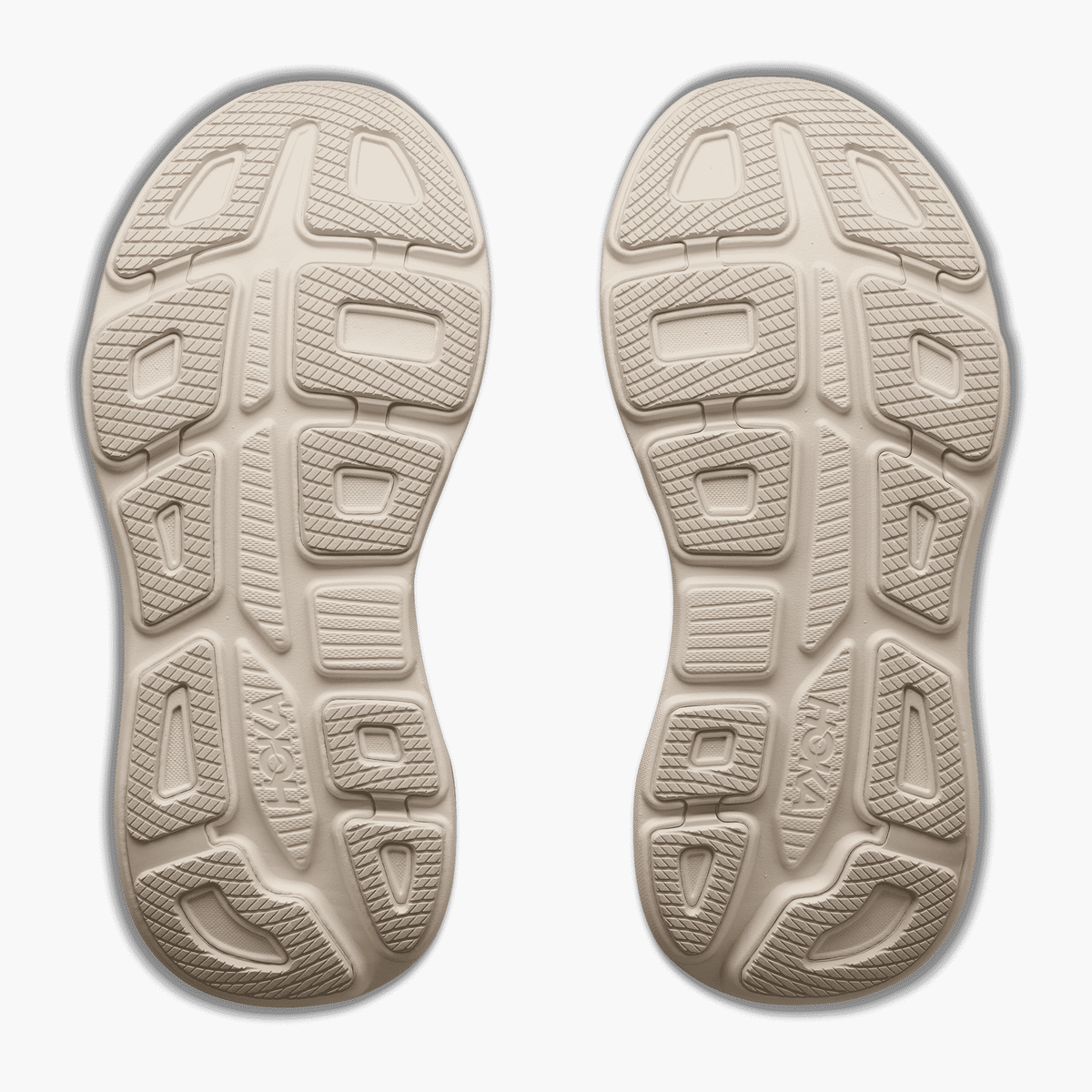 Sole angle shot of Women's Bondi 9 in Alabaster  /  Mineral Blue