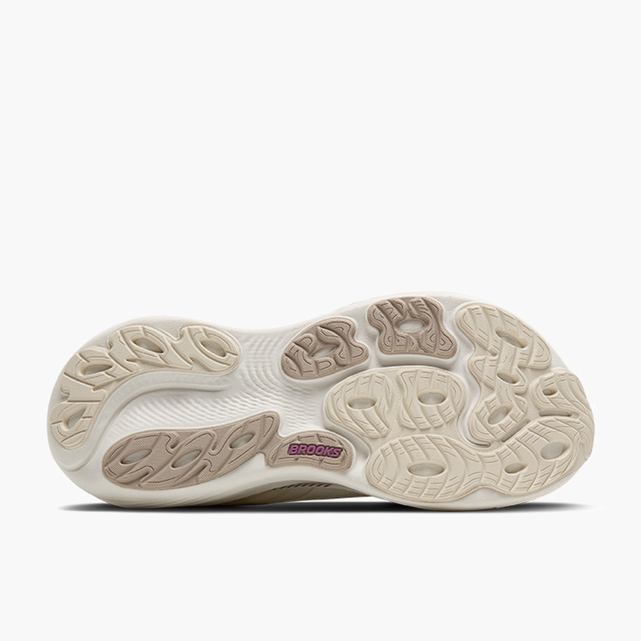 Sole angle shot of Women's Adrenaline GTS 25 in Coconut / Argyle