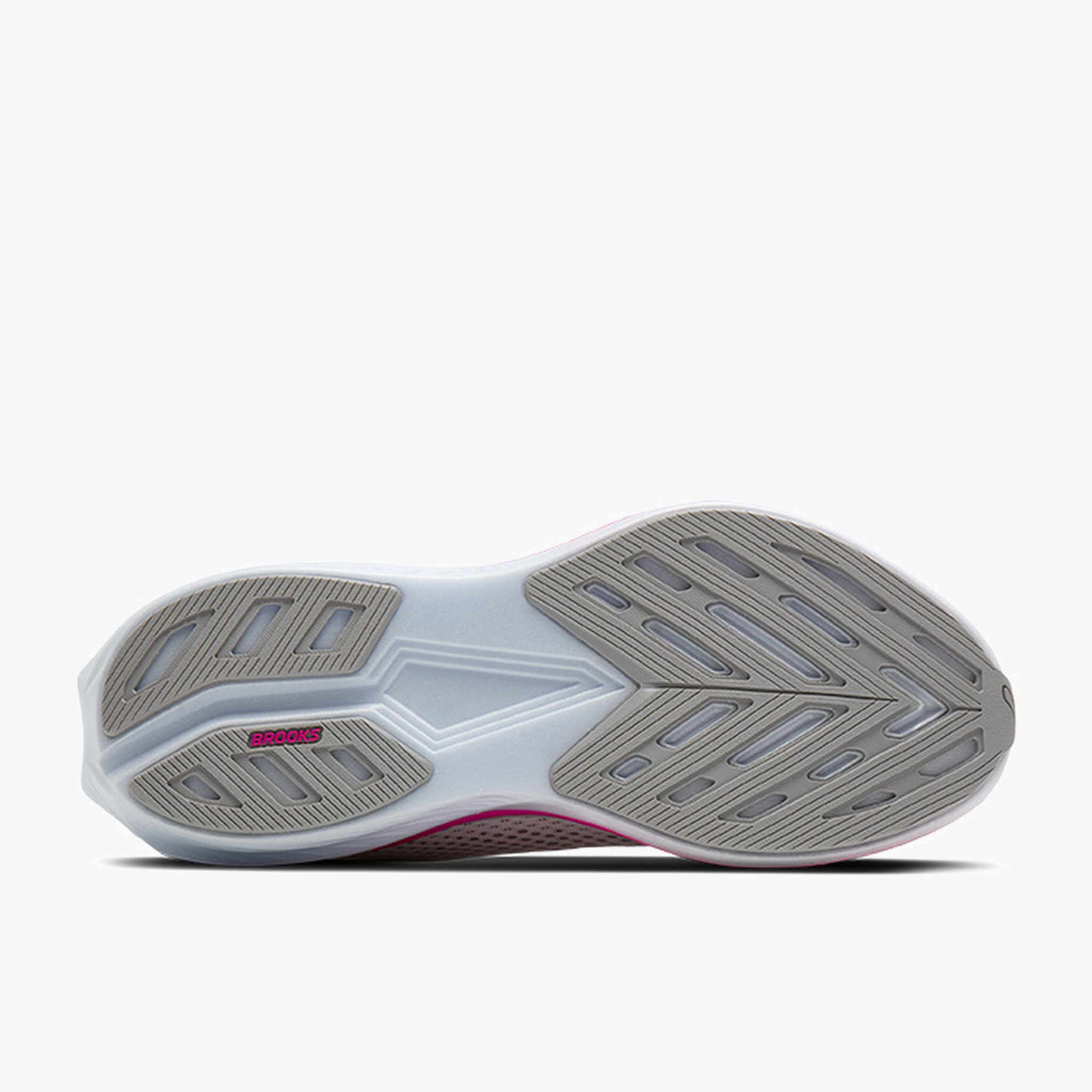 Sole angle shot of Women's Hyperion 3 in White / Luminary / Cyber Pink