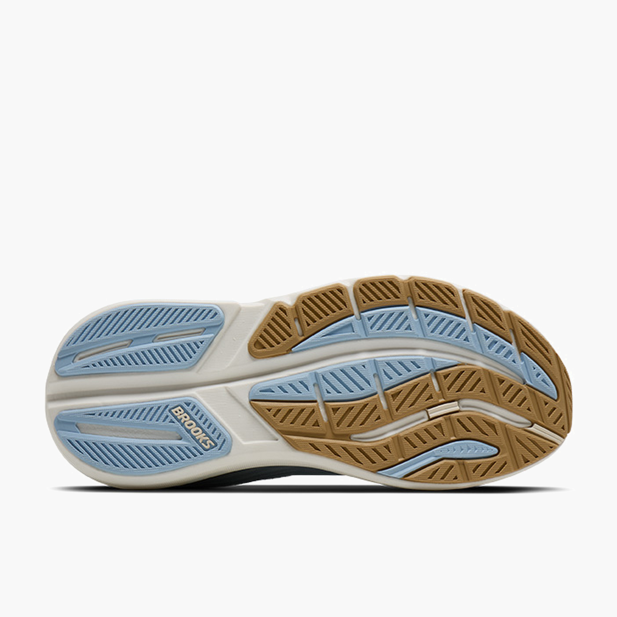 Sole angle shot of Women's Ghost Max 3 in Skyway / Coconut / Sand