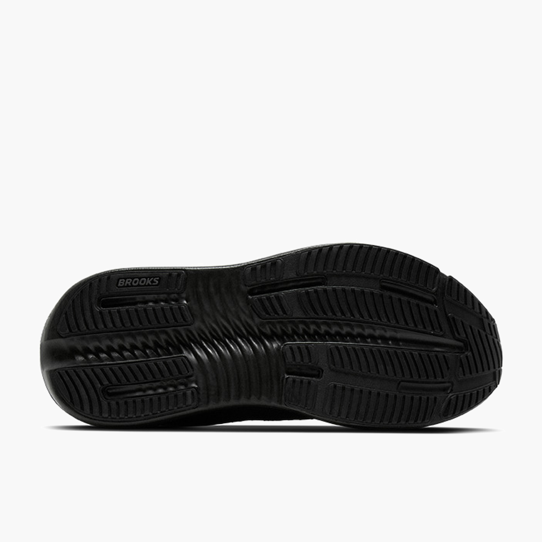 Sole angle shot of Women's Ghost Max 4 in Black / Black / Ebony