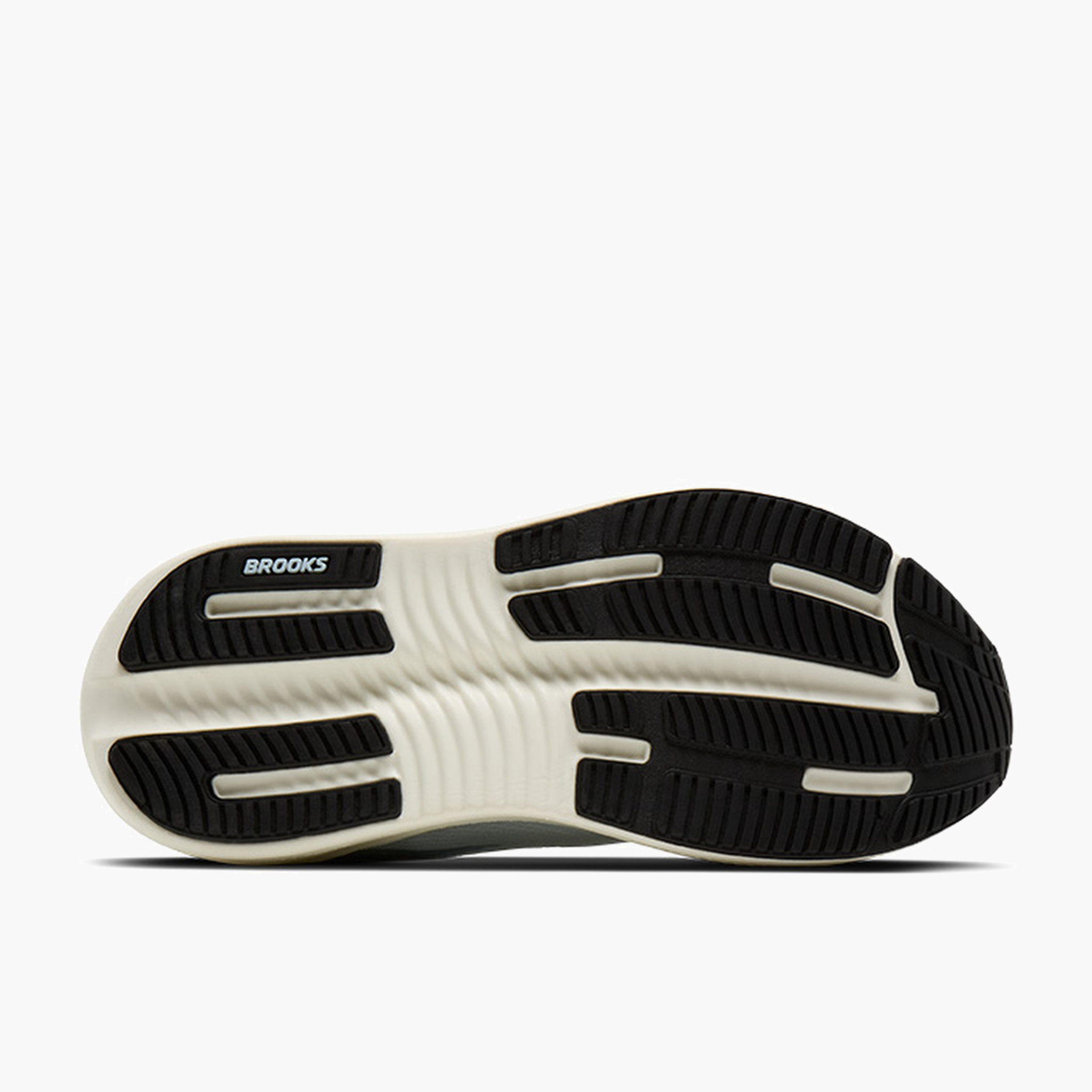 Sole angle shot of Women's Ghost Max 4 in Grey / Nantucket / Rain Washed