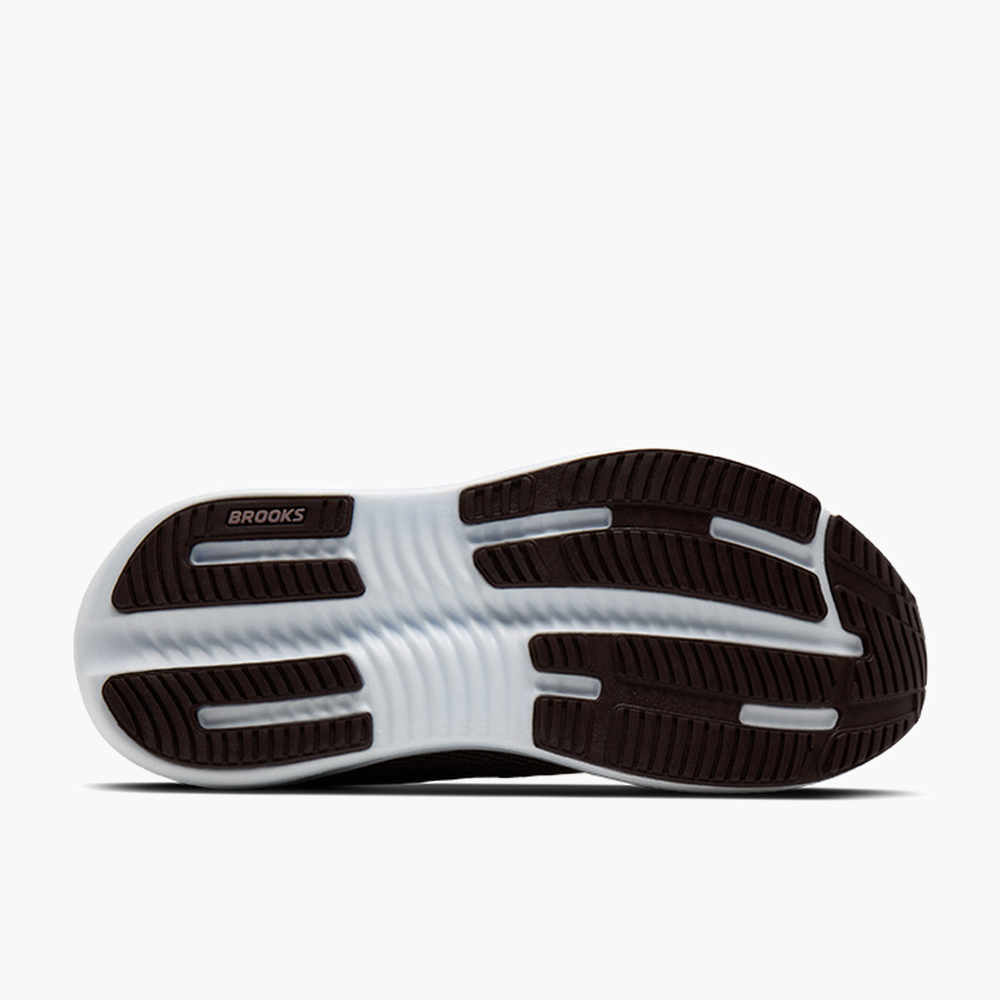 Sole angle shot of Women's Ghost Max 4 in Raisin / Purple / Metallic
