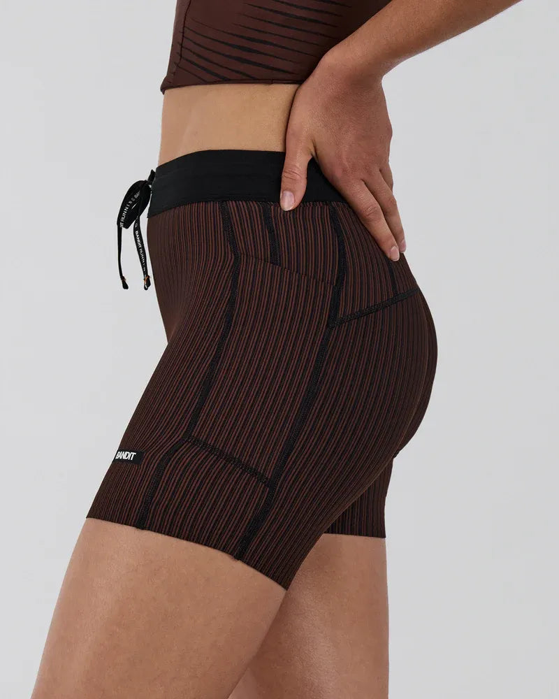 Women's Striped Cadence 5" Compression Shorts