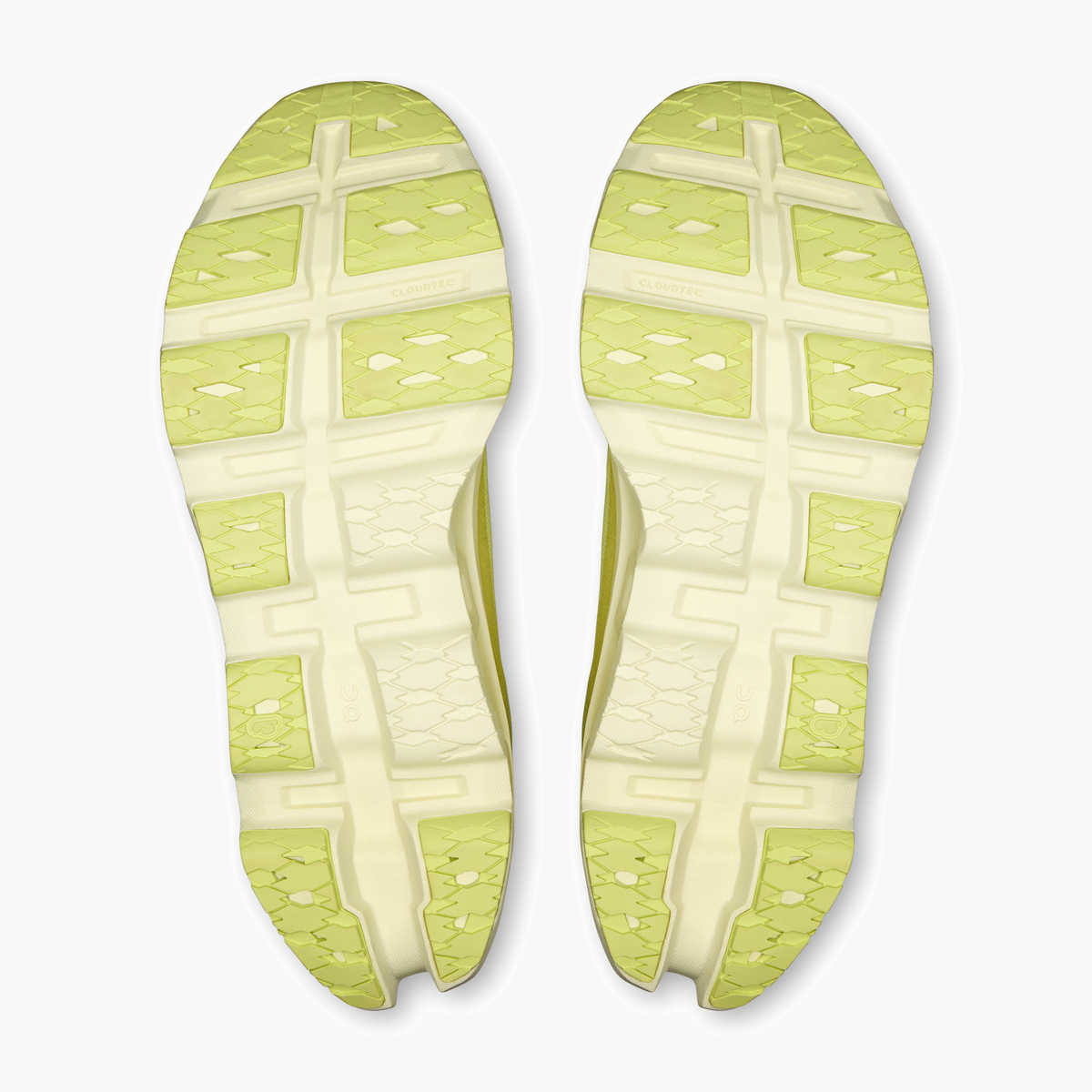 Sole angle shot of Men's Cloudmonster 3 in Limelight | Seedling