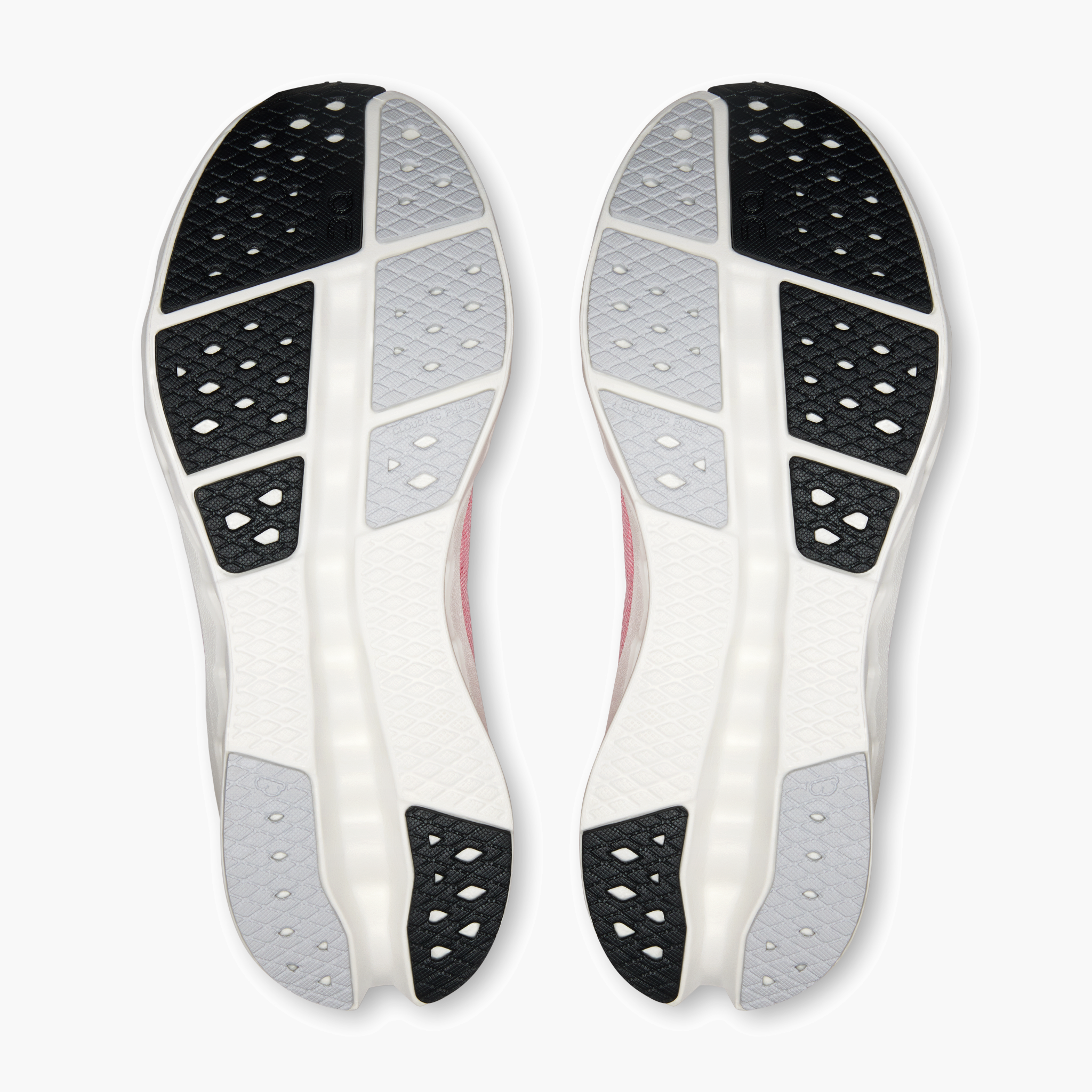 Sole angle shot of Women's Cloudsurfer 2 in Camellia | Ivory