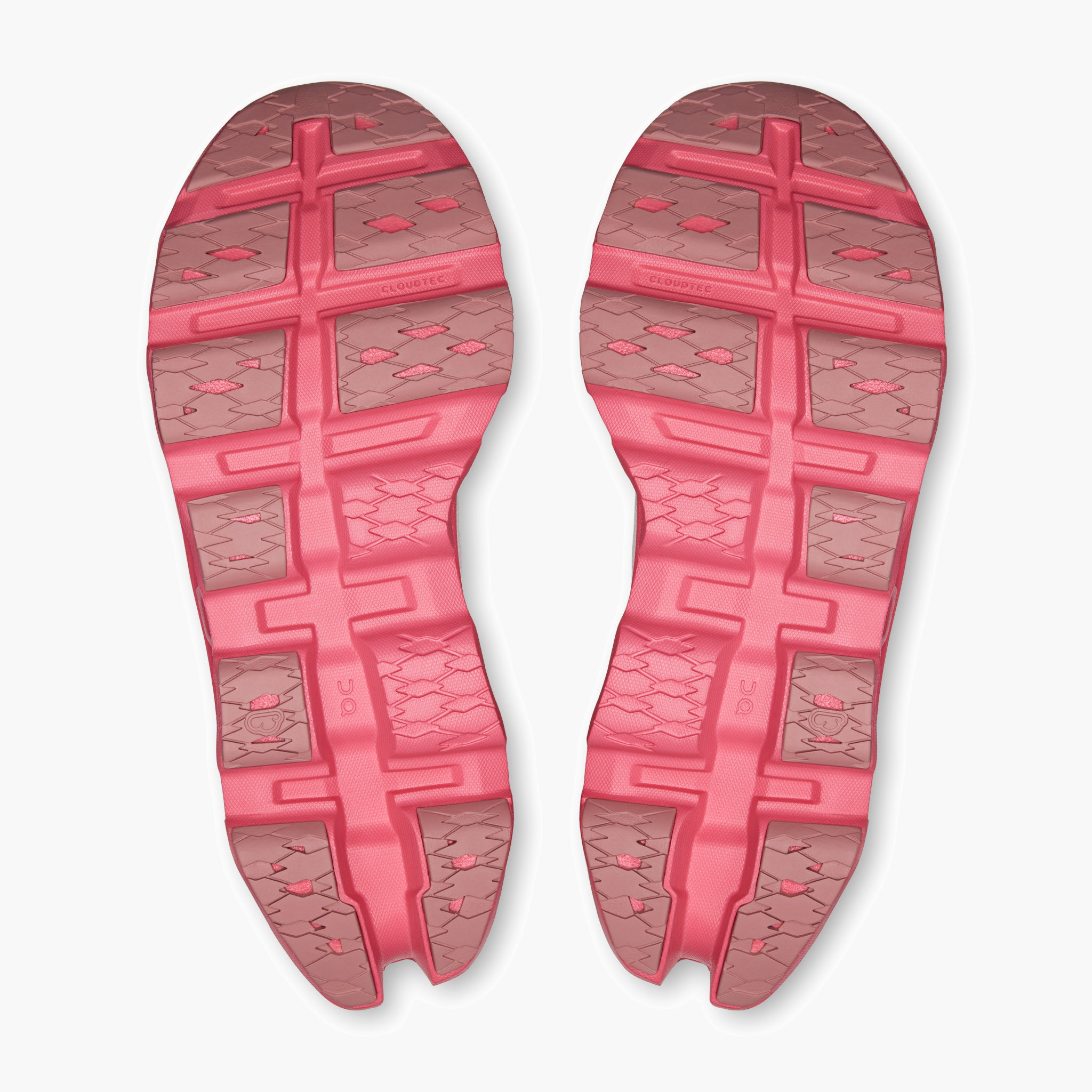 Sole angle shot of Women's Cloudmonster 3 in Ivory | Camellia