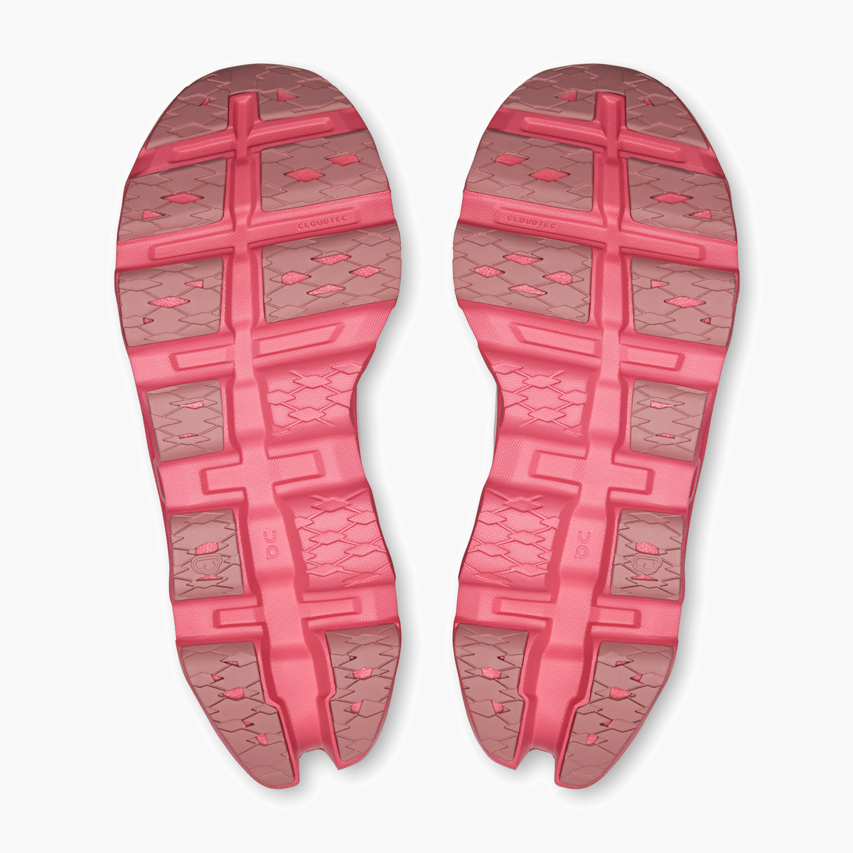 Sole angle shot of Women's Cloudmonster 3 in Ivory | Camellia