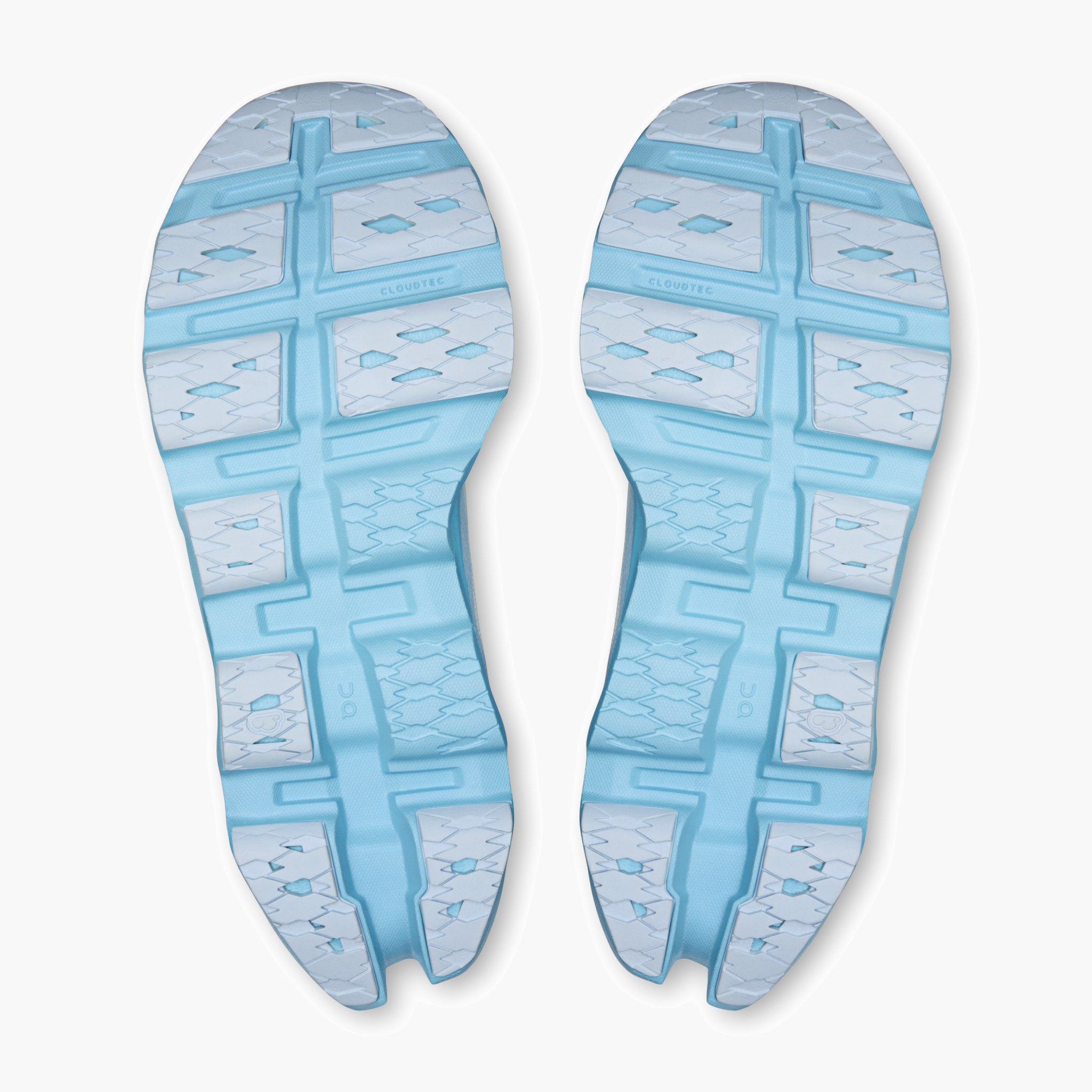 Sole angle shot of Women's Cloudmonster 3 in Ivory | Topaz