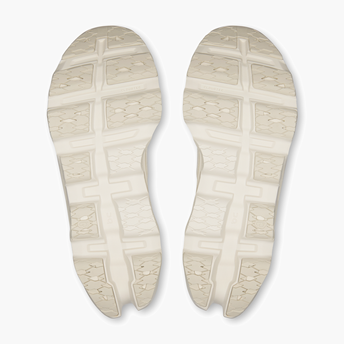 Sole angle shot of Women's Cloudmonster 3 in Ivory | Ray