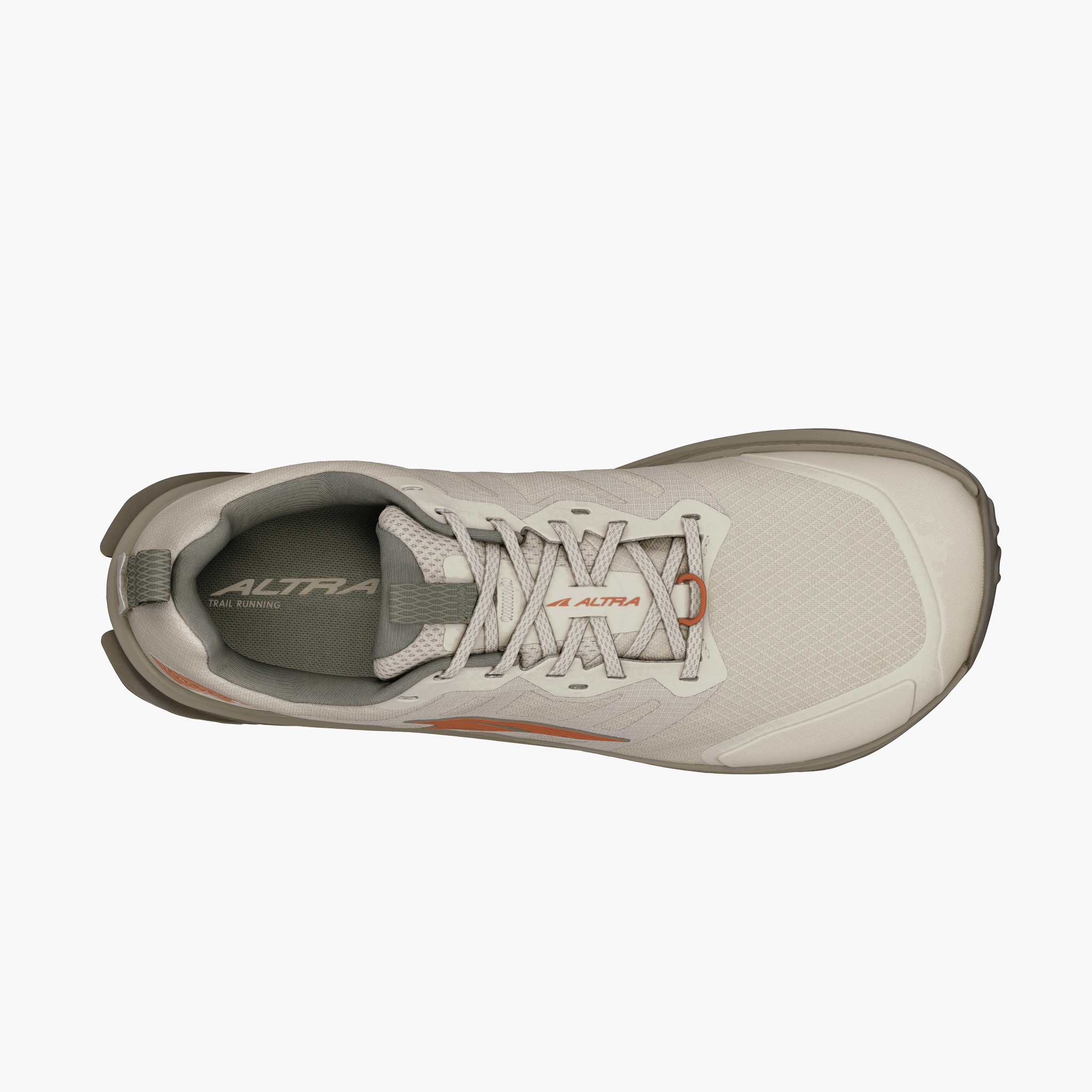 Sole angle shot of Men's Lone Peak 9 in Tan