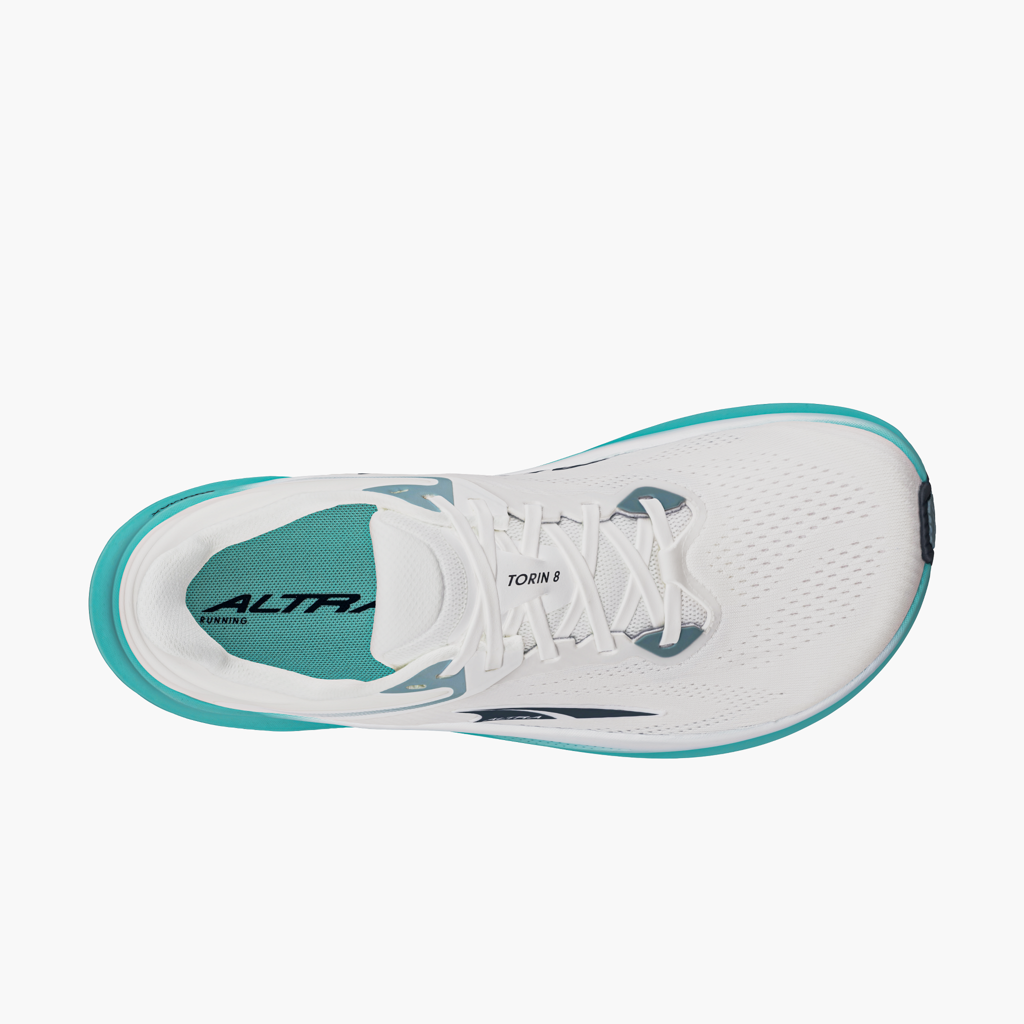 Sole angle shot of Women's Torin 8 in White/green