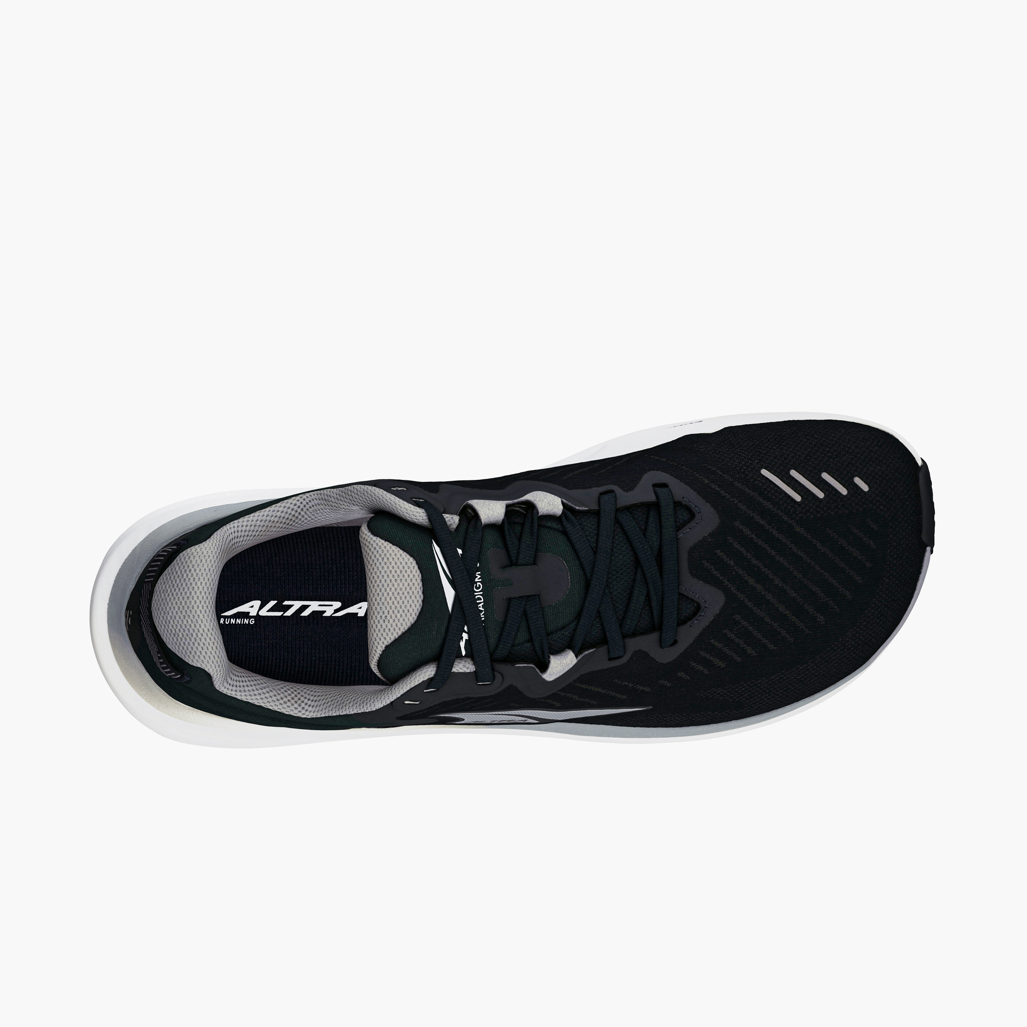 Sole angle shot of Men's Paradigm 8 in Black / White