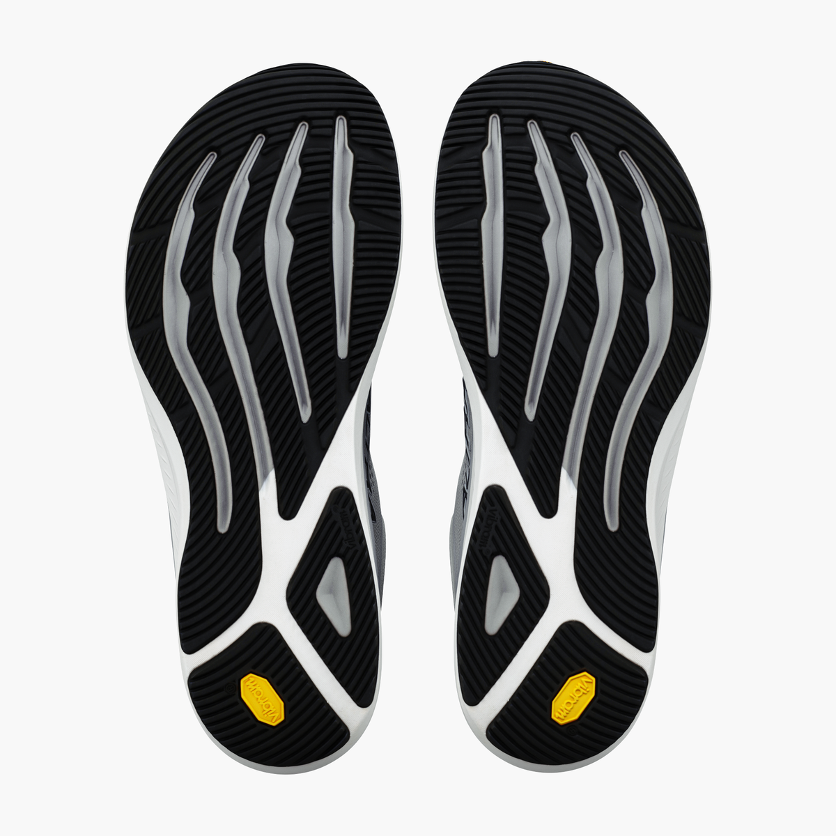 Sole angle shot of Men's Torin 9 in Ultimate Grey / Blk / Vpblu