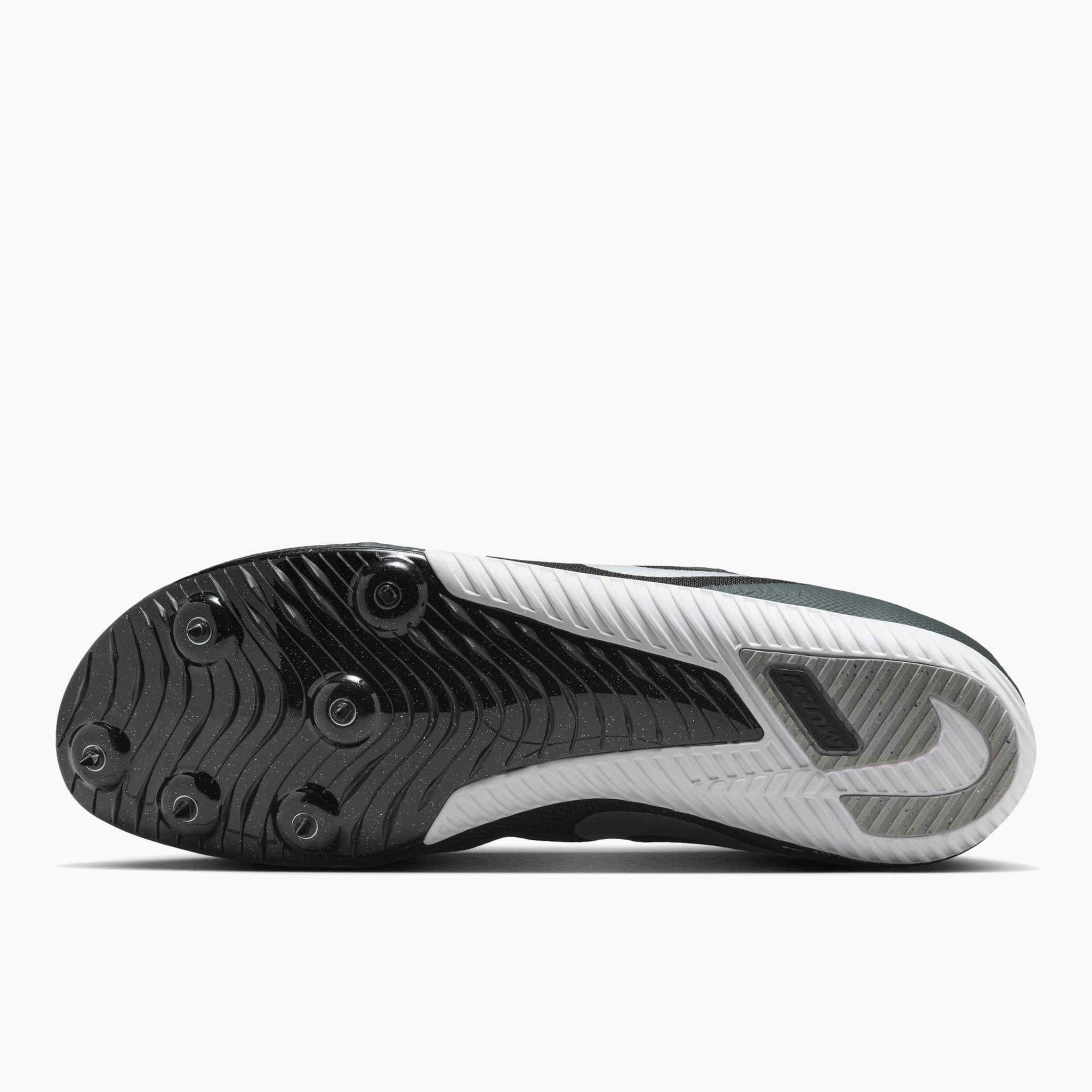Sole angle shot of All Gender Rival Multi in Black / Metallic Silver-black