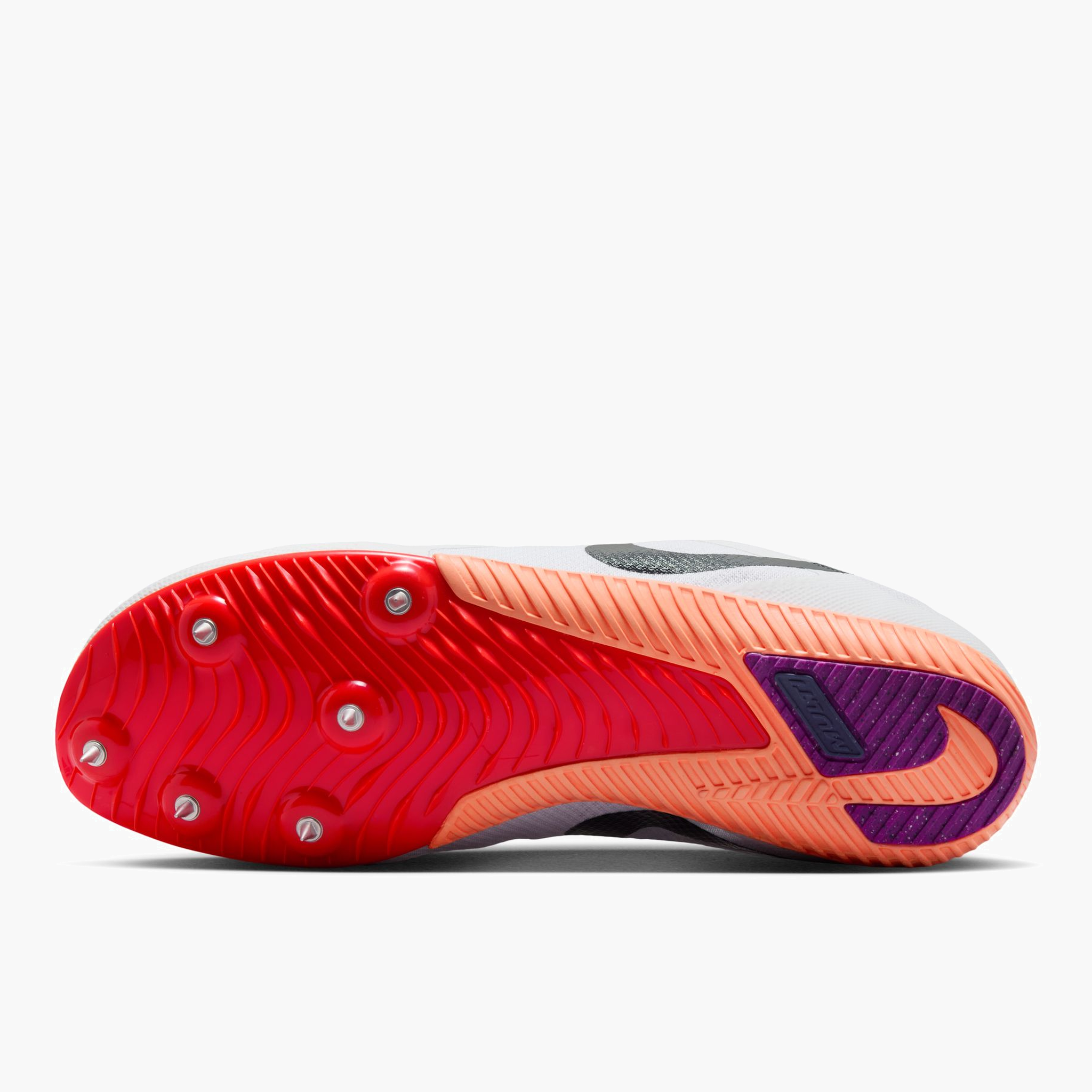 Sole angle shot of All Gender Rival Multi in White / Obsidian-bright Crimson