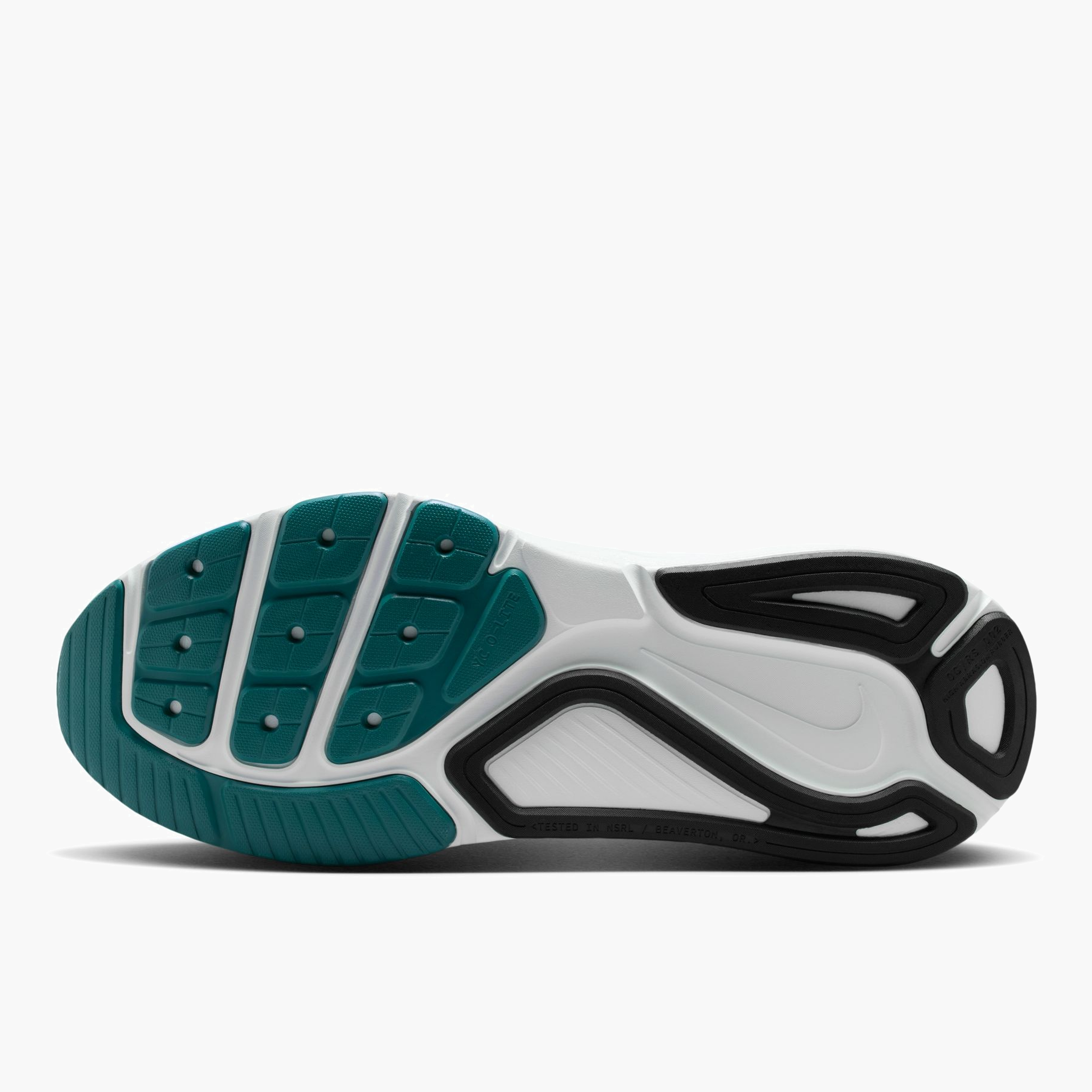 Sole angle shot of Men's Structure 26 in White / Black-Mineral Slate-Hyper Pink