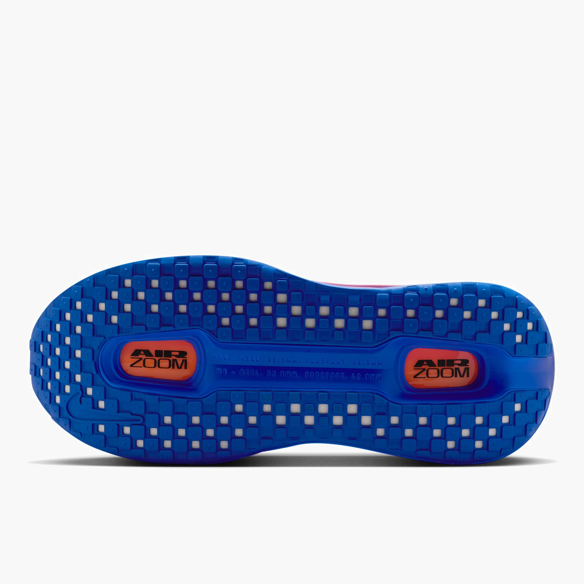Sole angle shot of Men's Vomero Premium in Atomic Pink / Black-Racer Blue