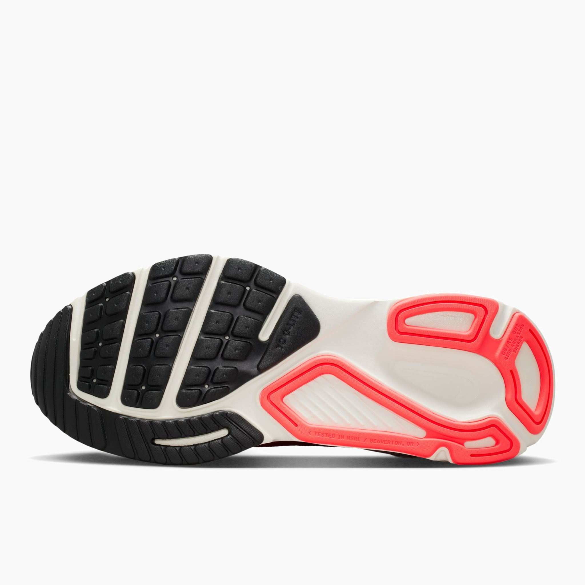 Sole angle shot of Women's Structure Plus in Tattoo / Silver-Hot Lava-Black