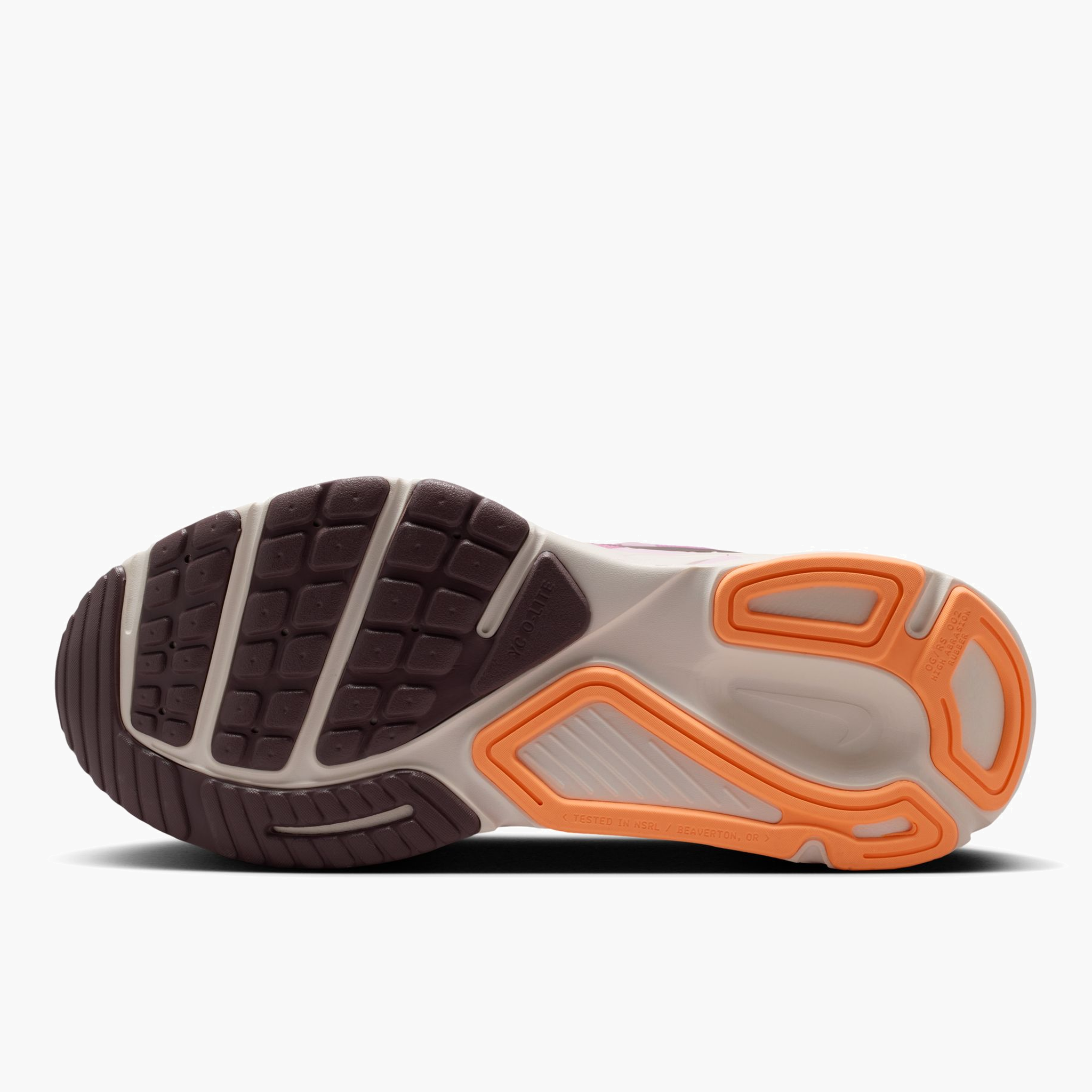 Sole angle shot of Women's Structure Plus in Lt Magenta / Tattoo-Orange Pulse-Pink Foam