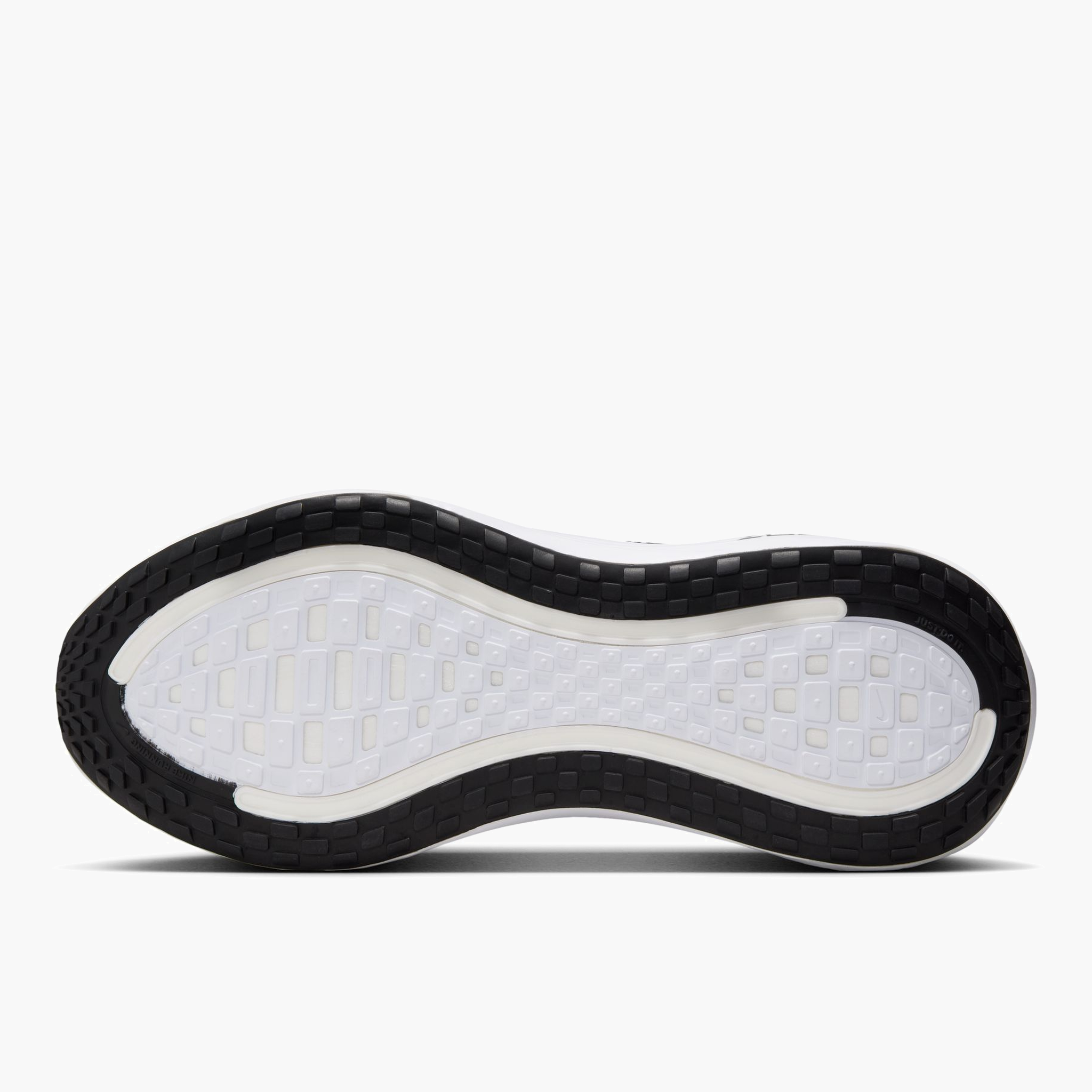 Sole angle shot of Men's Vomero Plus in Black / White-Cool Grey