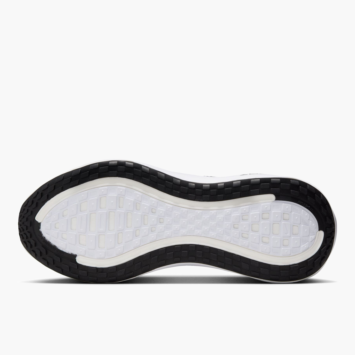 Sole angle shot of Men's Vomero Plus in Black / White-Cool Grey