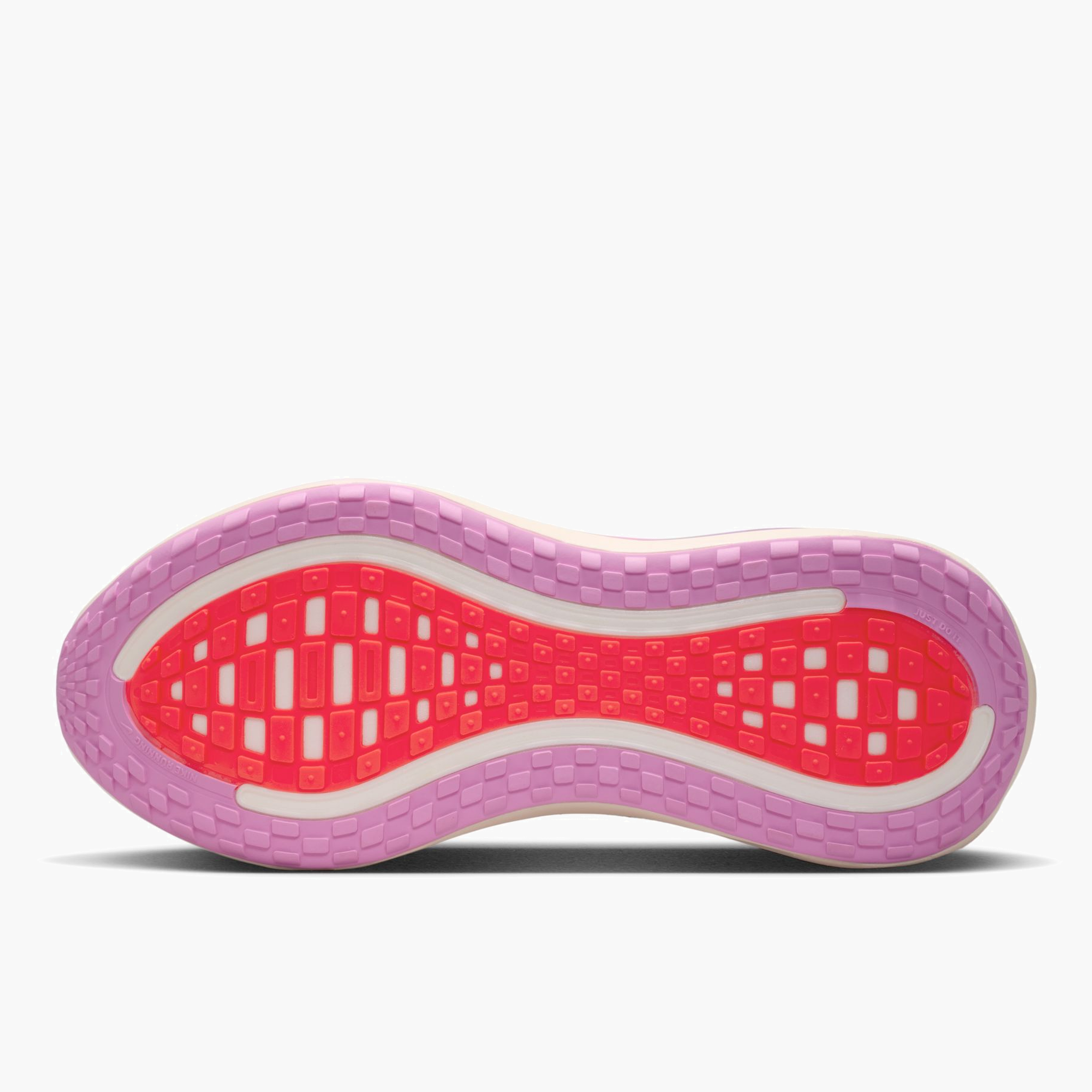 Sole angle shot of Women's Vomero Plus in Lt Magenta / Black-Pink Foam-Bright Violet