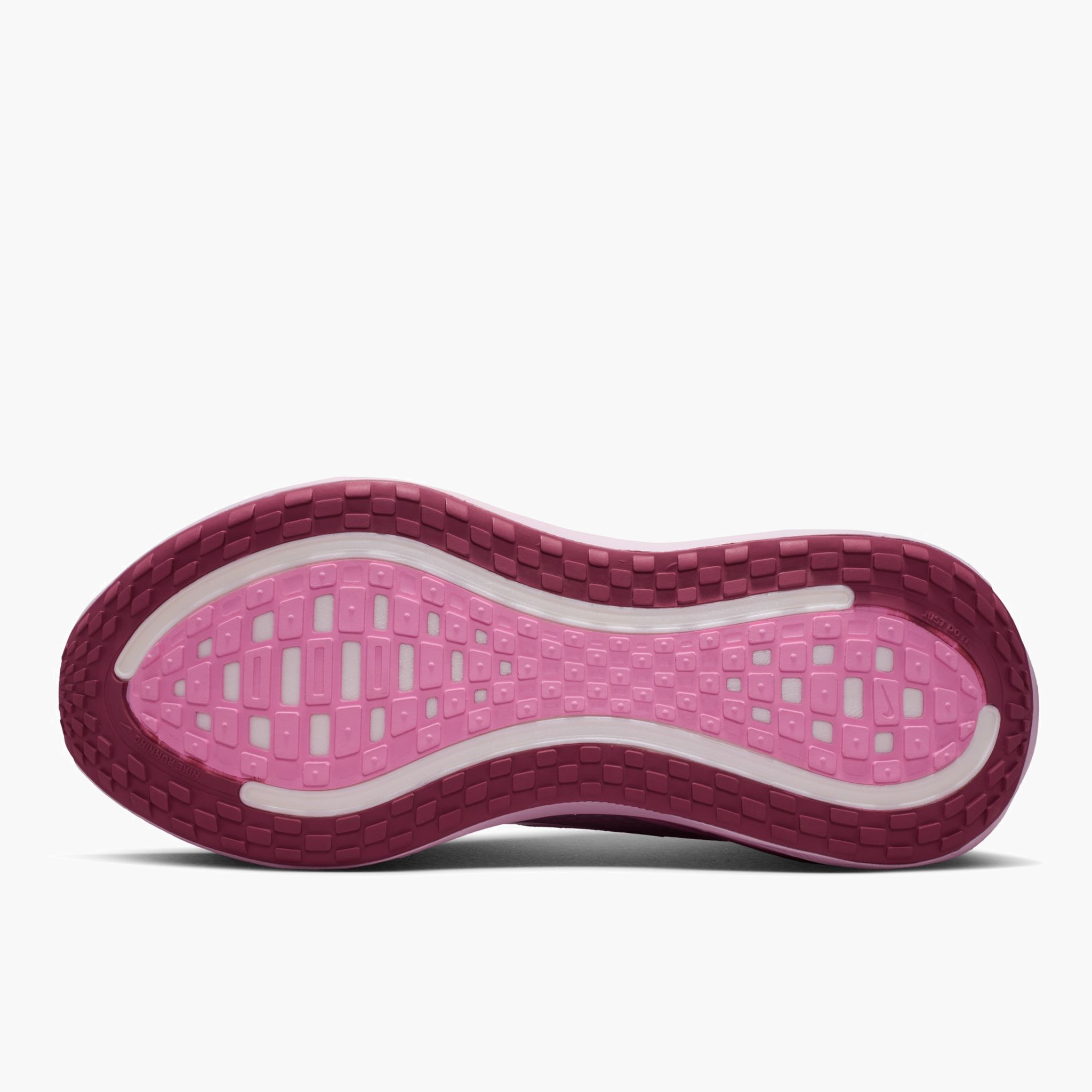 Sole angle shot of Women's Vomero Plus in Bleached Lilac / Lt Magenta-Pink Rise