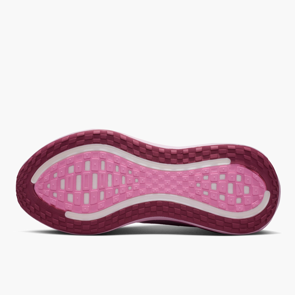 Sole angle shot of Women's Vomero Plus in Bleached Lilac / Lt Magenta-Pink Rise
