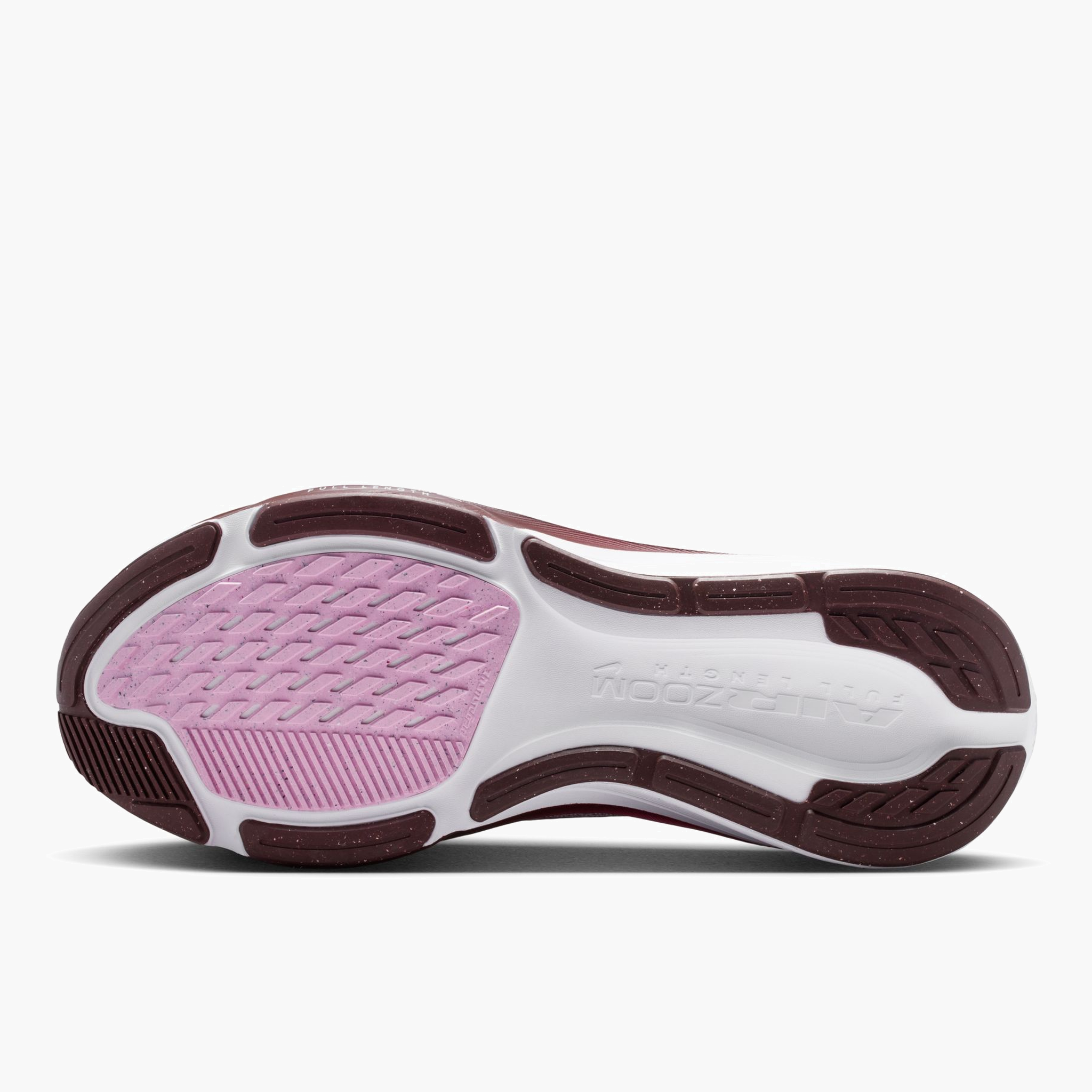 Sole angle shot of Women's Pegasus 42 in Bleached Lilac / Pink Rise-Mystic Dates