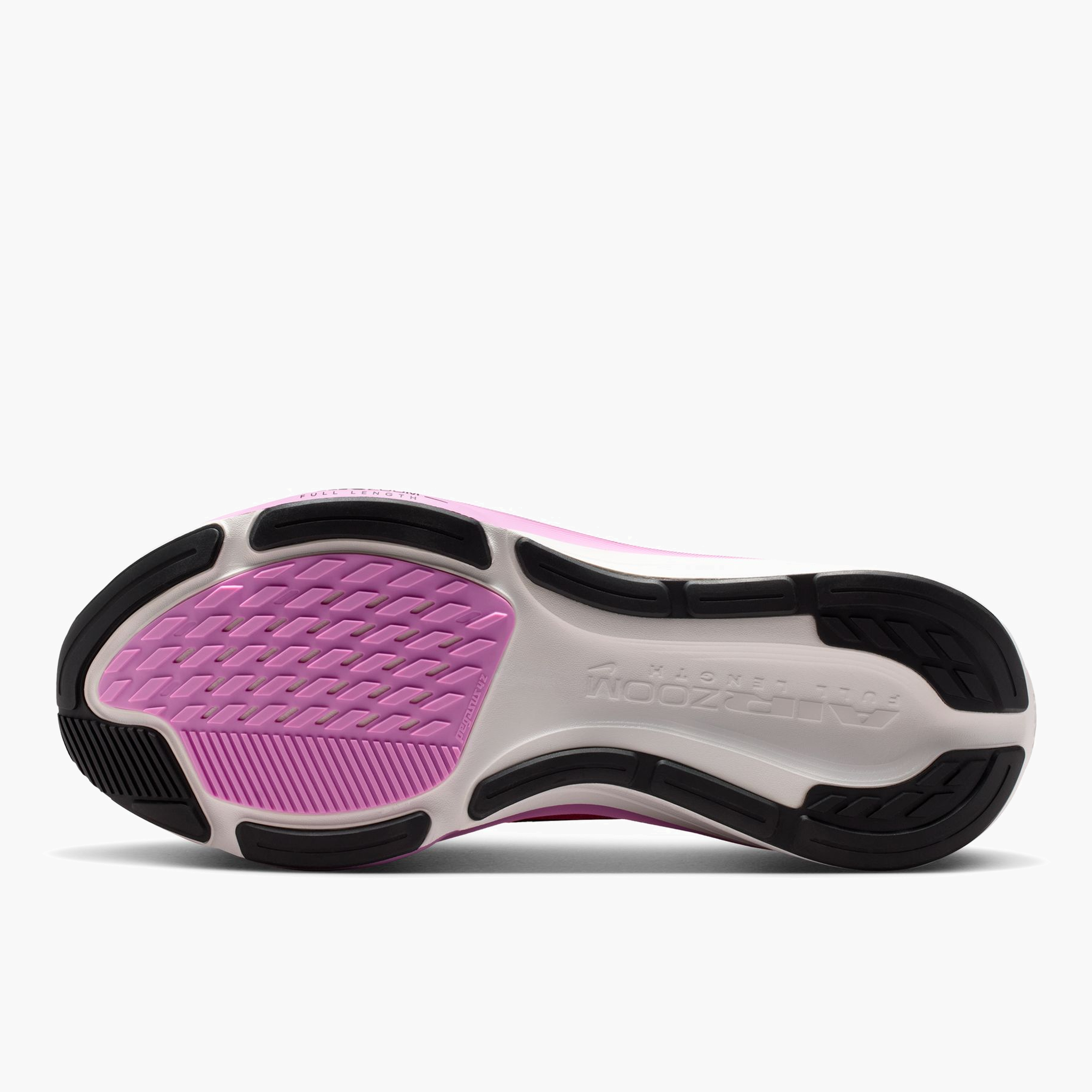 Sole angle shot of Women's Pegasus 42 in Lava Glow / Black-Flash Crimson-Lt Magenta