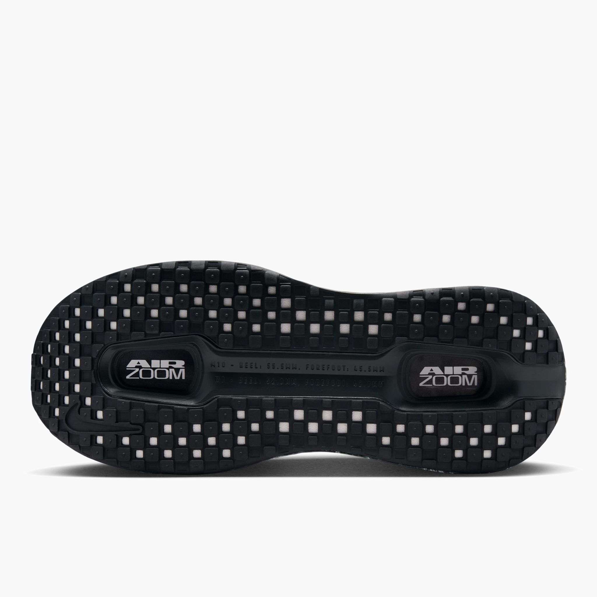 Sole angle shot of Men's Vomero Premium in Black / Mtlc Dark Grey-Dk Smoke Grey