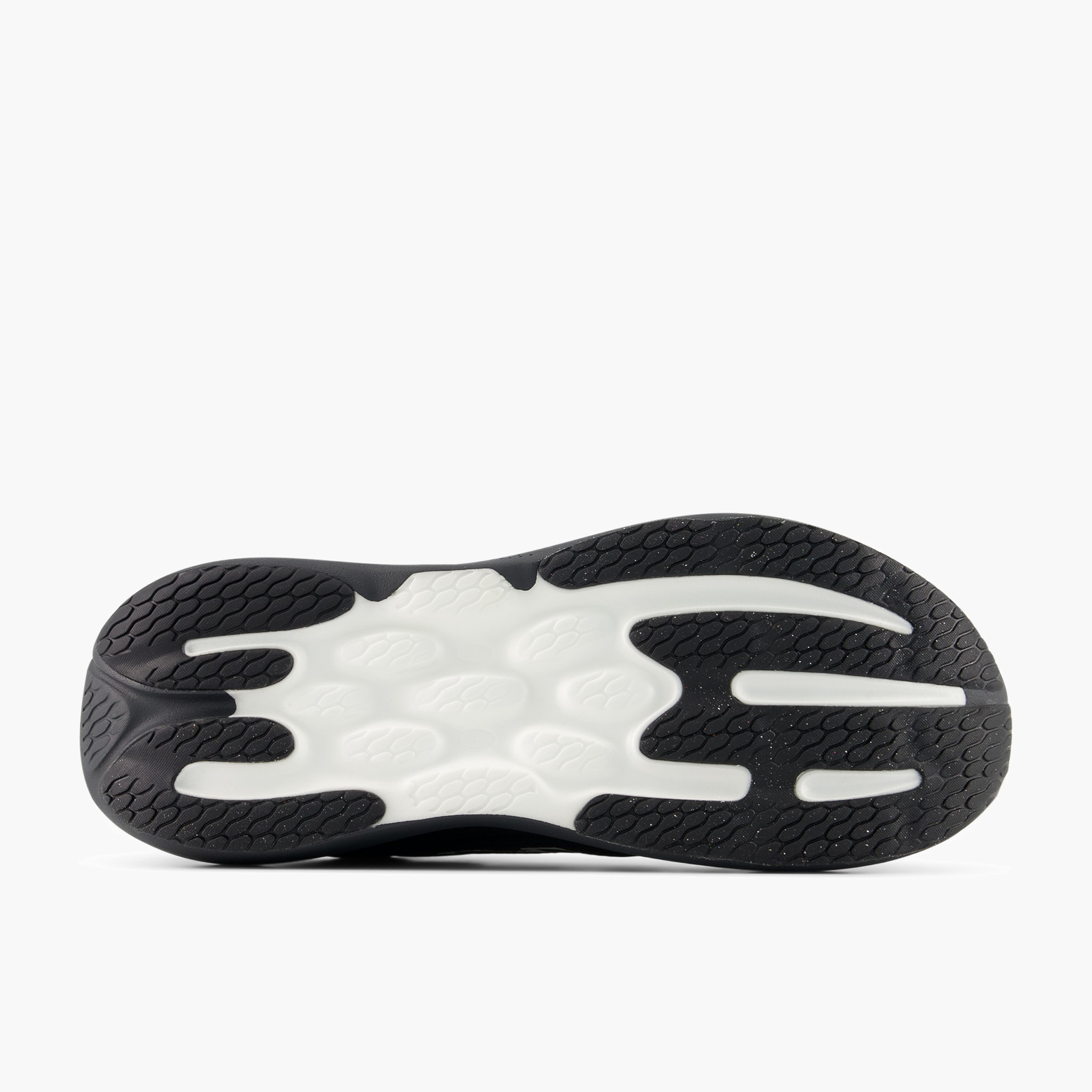 Sole angle shot of Men's 1080 v15 in Black / Fadedblack / Olivine