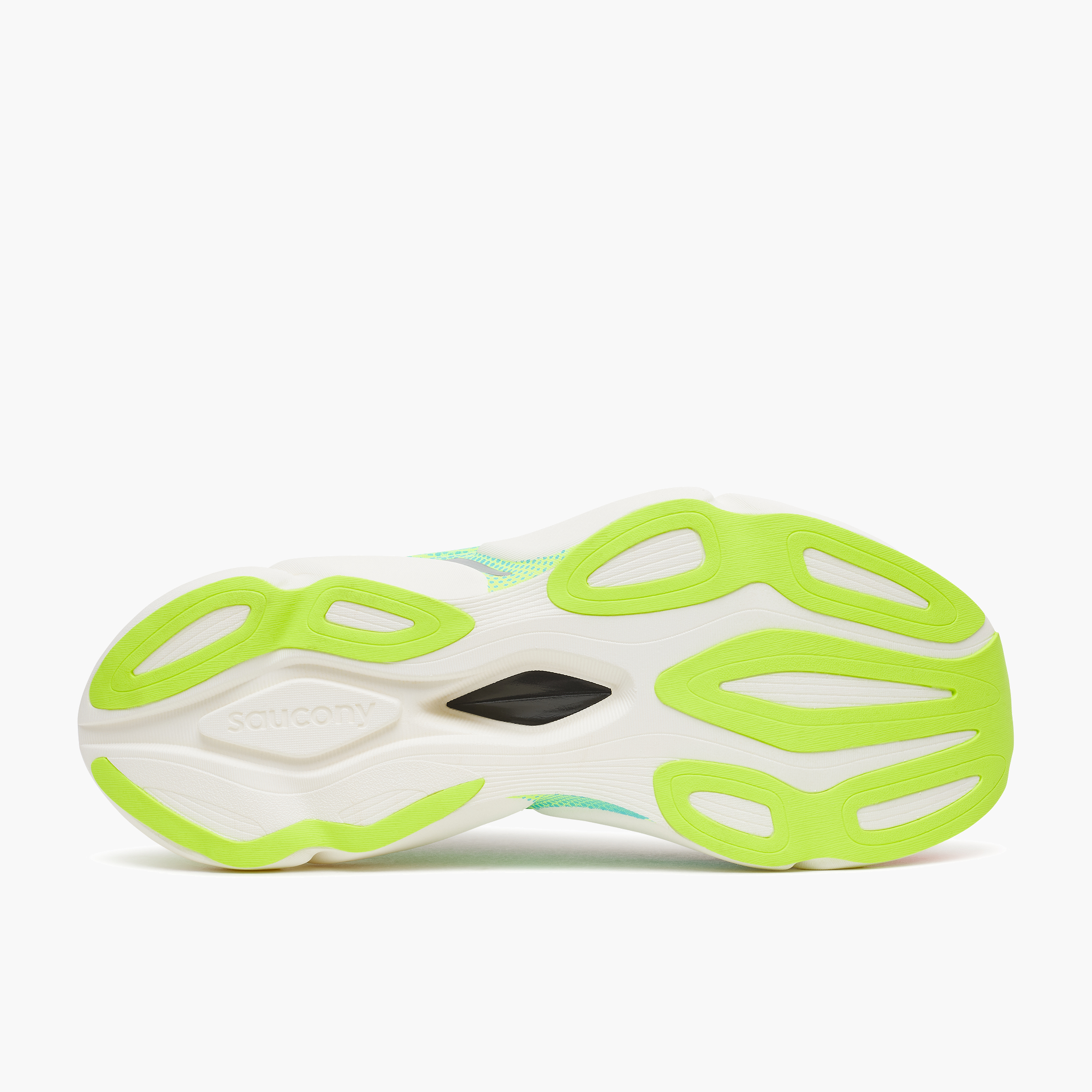 Sole angle shot of All Gender Endorphin Elite 3 in White / Multi